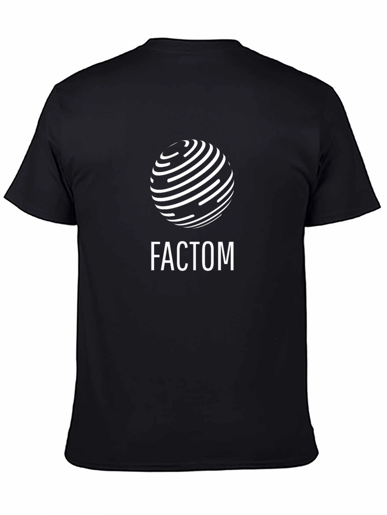 Factom Graphic Tee - Black Cotton Blend T-Shirt