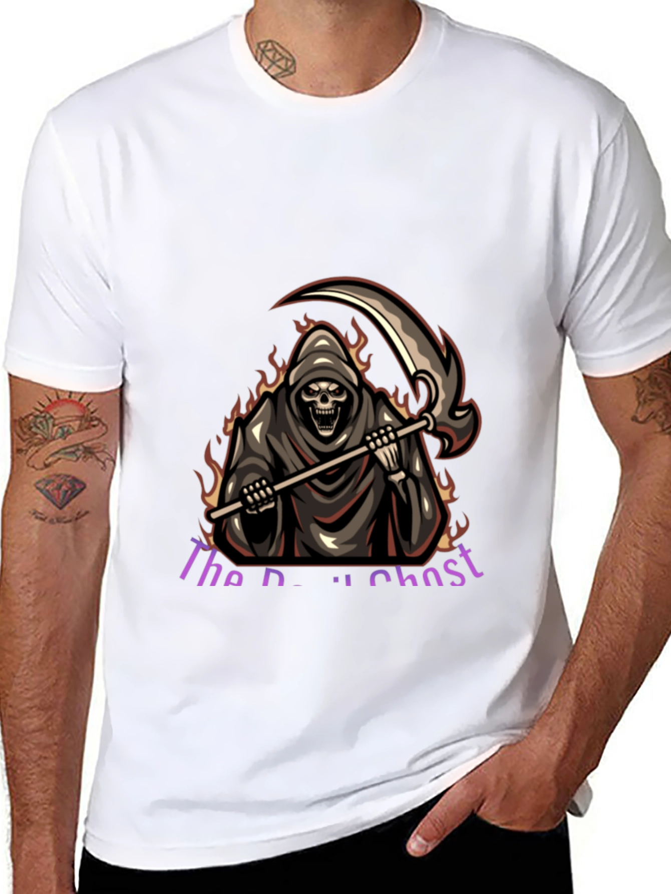 Grim Reaper Graphic T-Shirt - Death Ghost Tee