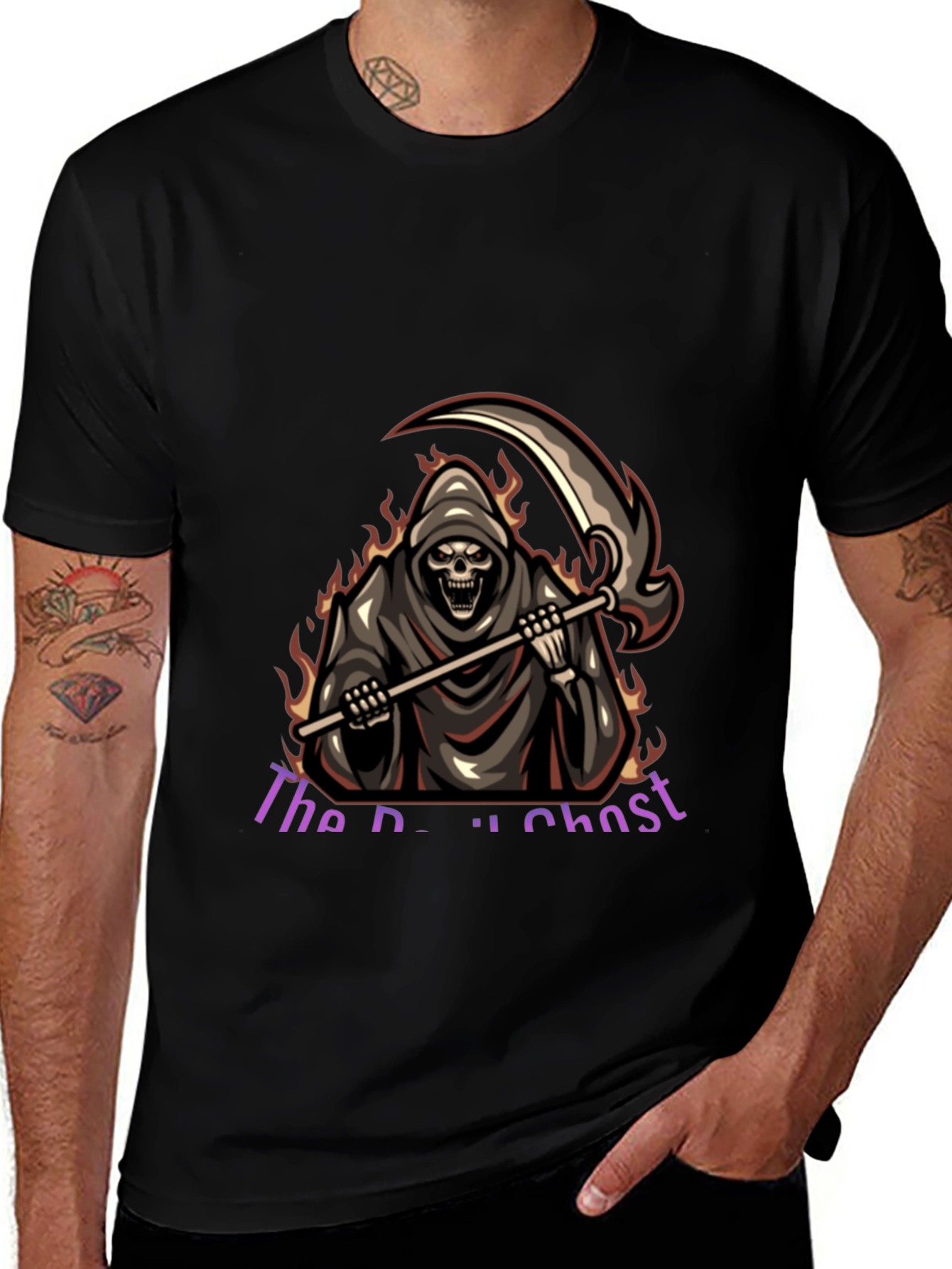 Grim Reaper Graphic T-Shirt - Death Ghost Tee