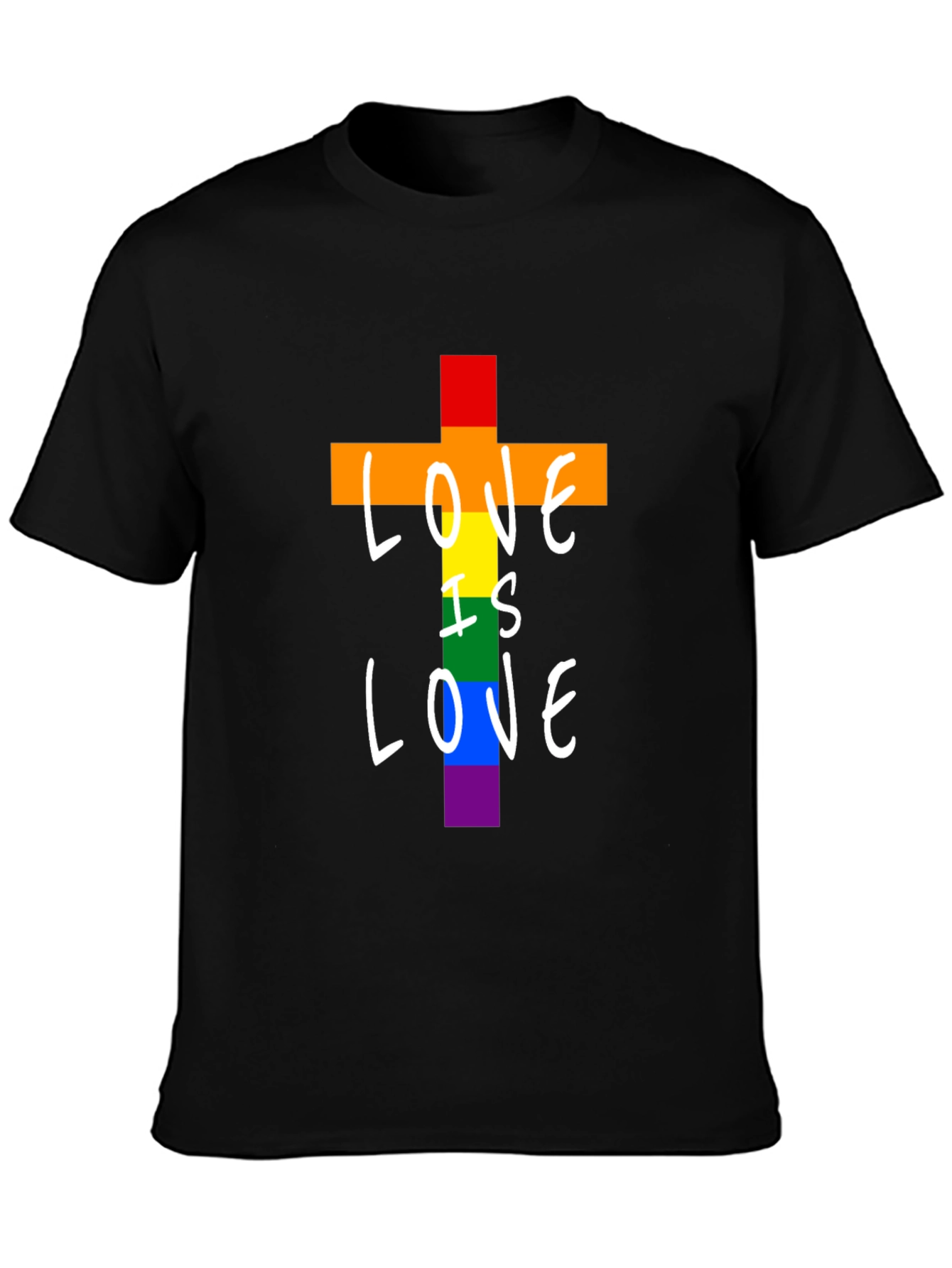 Love is Love Rainbow Graphic T-Shirt