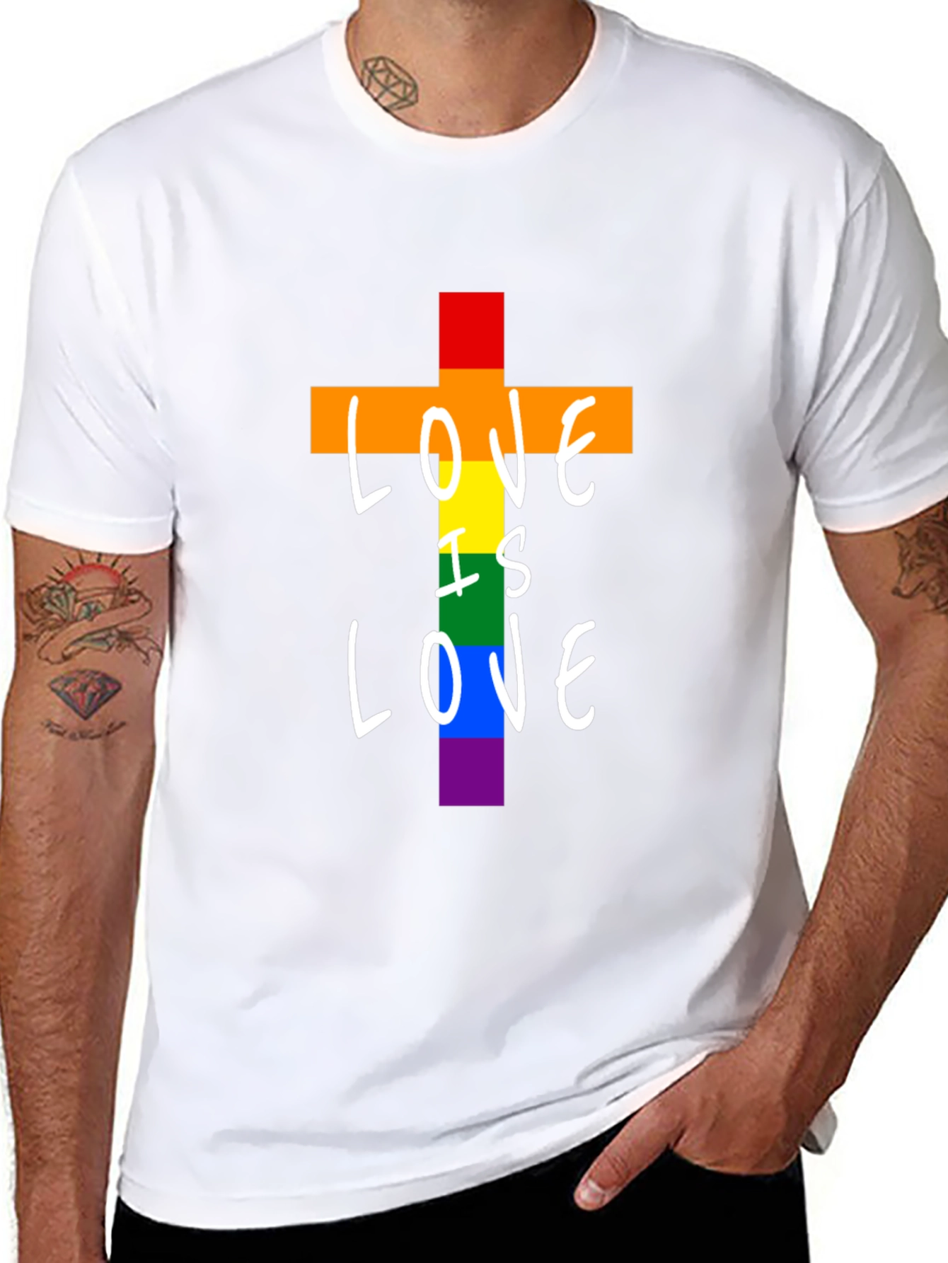Love is Love Rainbow Graphic T-Shirt