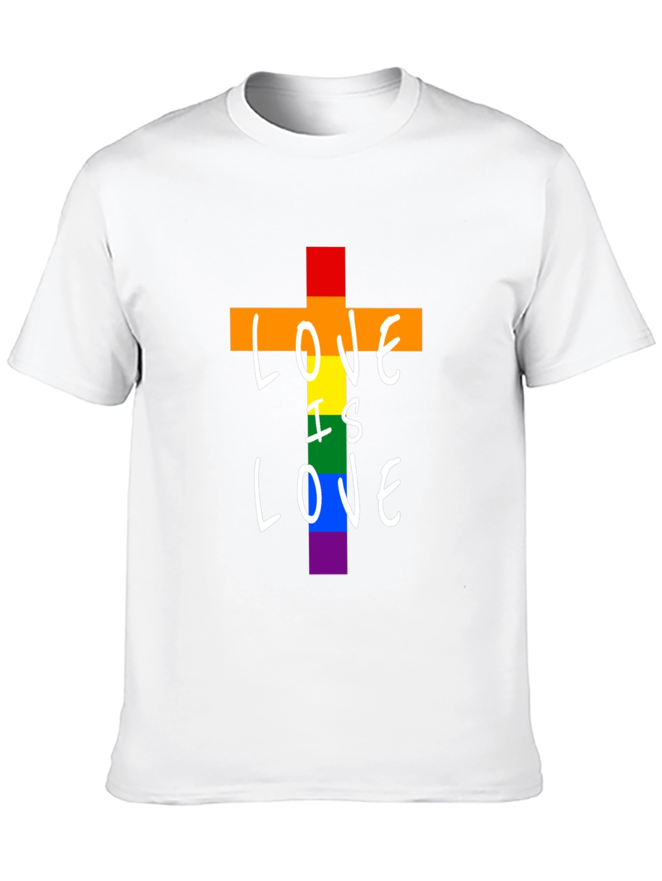 Love is Love Rainbow Graphic T-Shirt