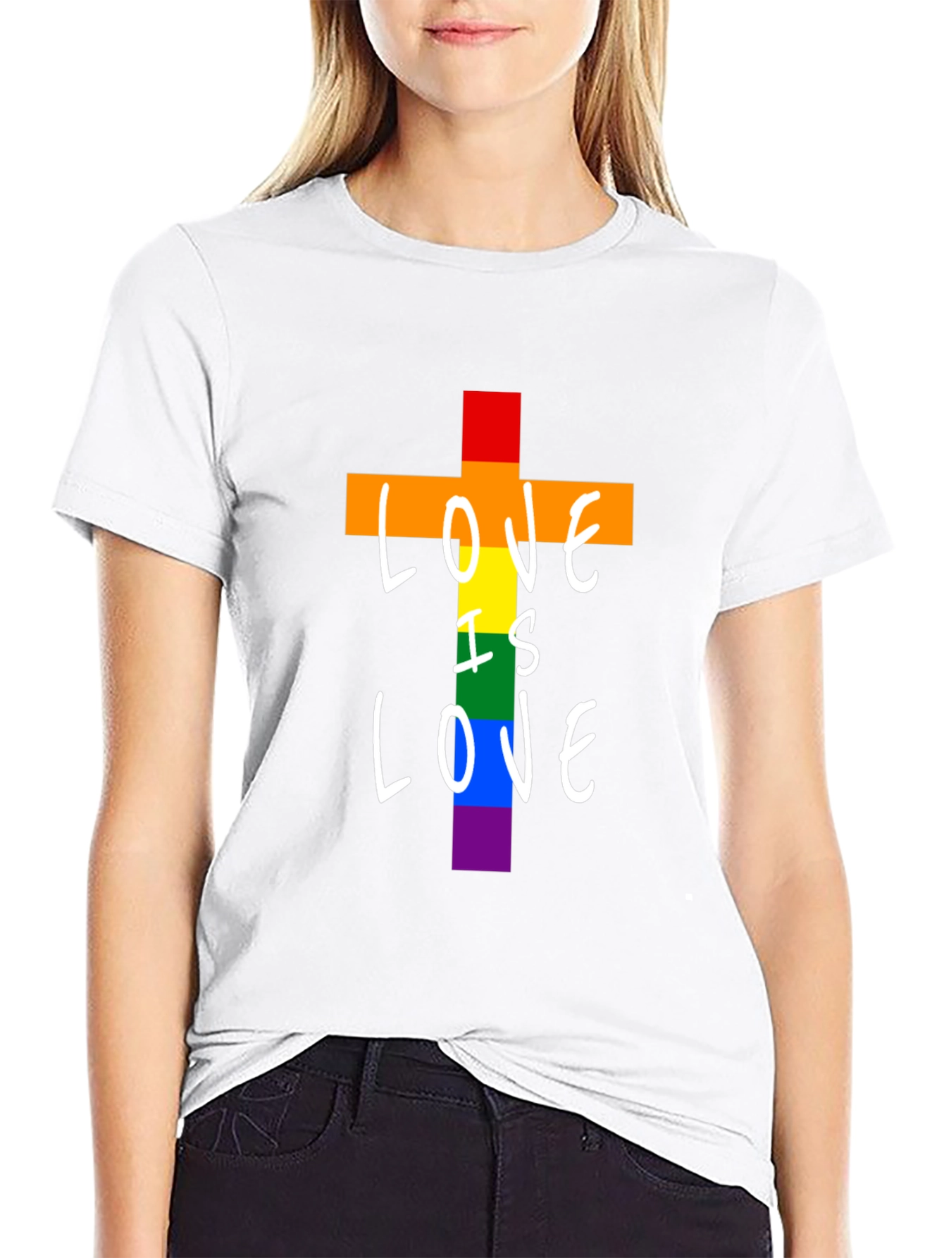 Love is Love Rainbow Graphic T-Shirt