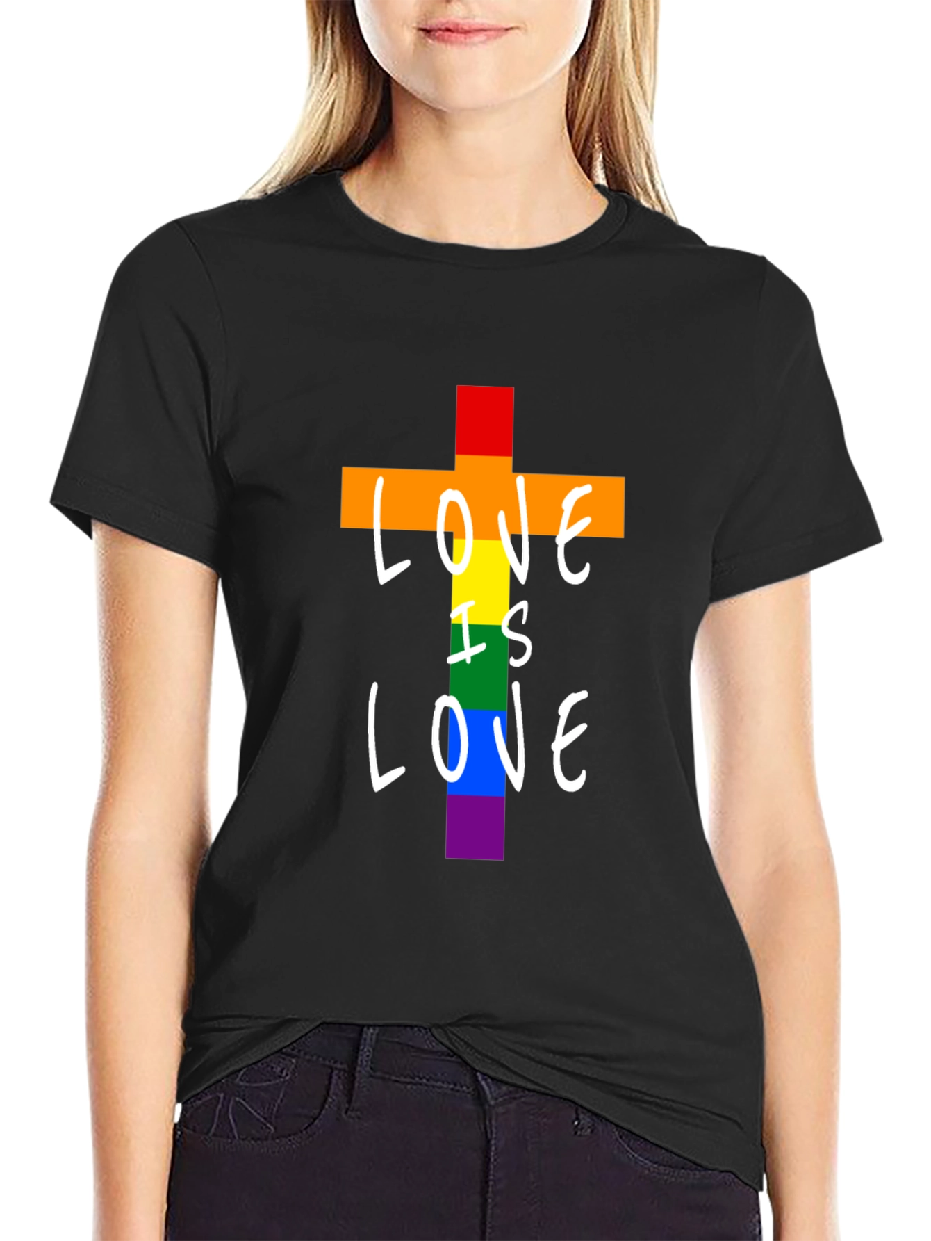 Love is Love Rainbow Graphic T-Shirt
