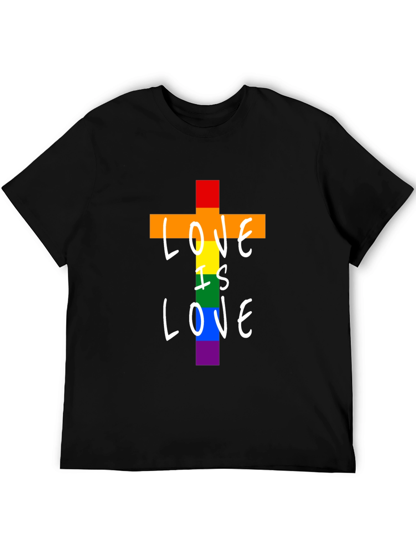 Love is Love Rainbow Graphic T-Shirt