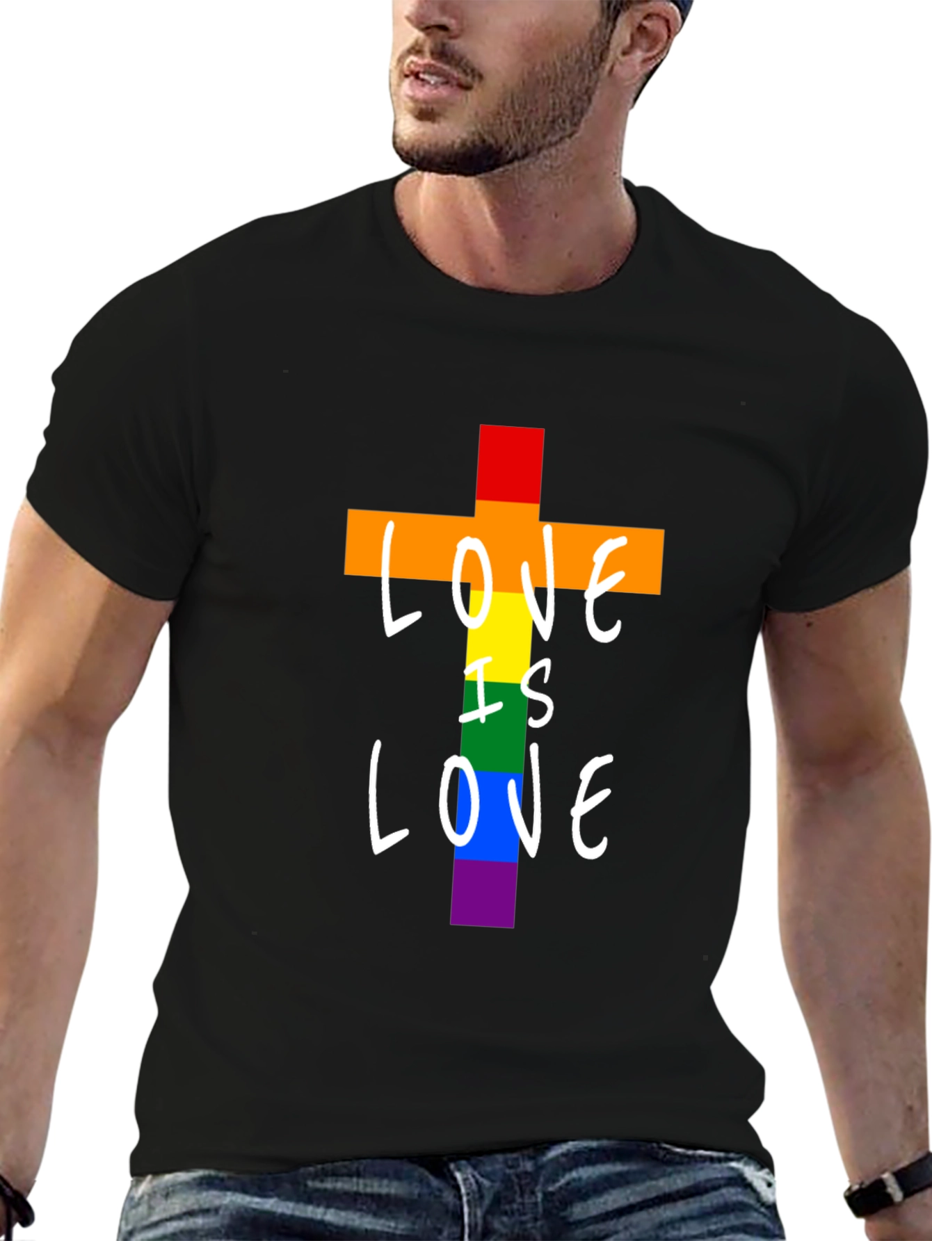 Love is Love Rainbow Graphic T-Shirt