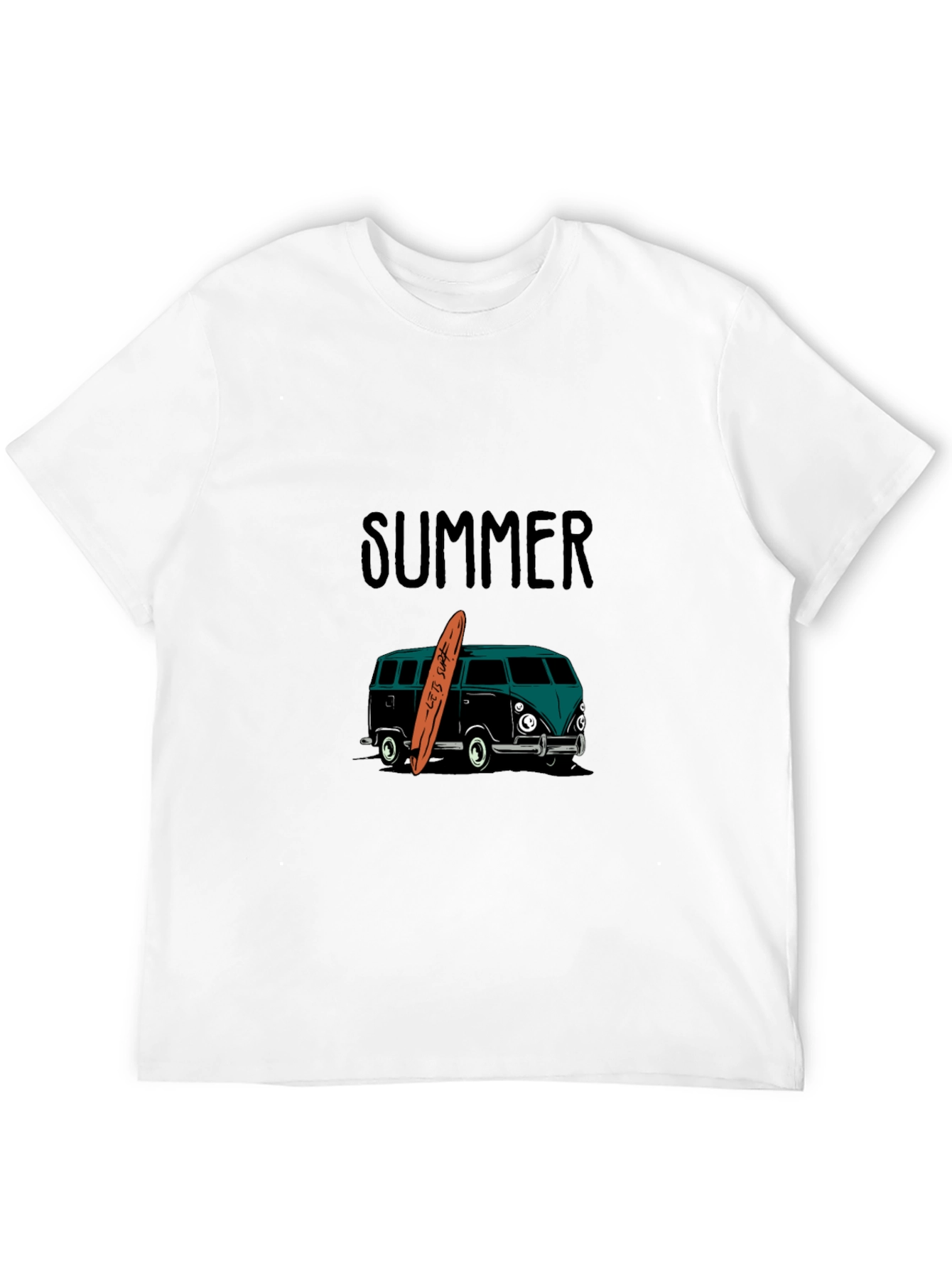 Summer Surf Van Graphic Tee - Black
