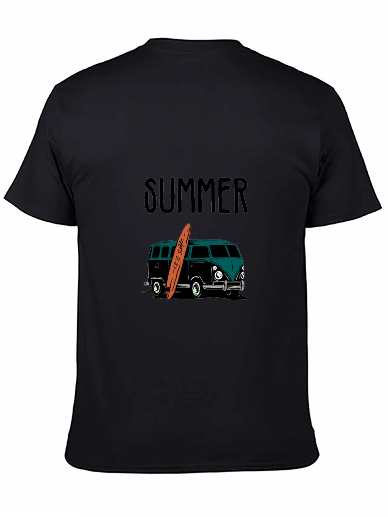 Summer Surf Van Graphic Tee - Black
