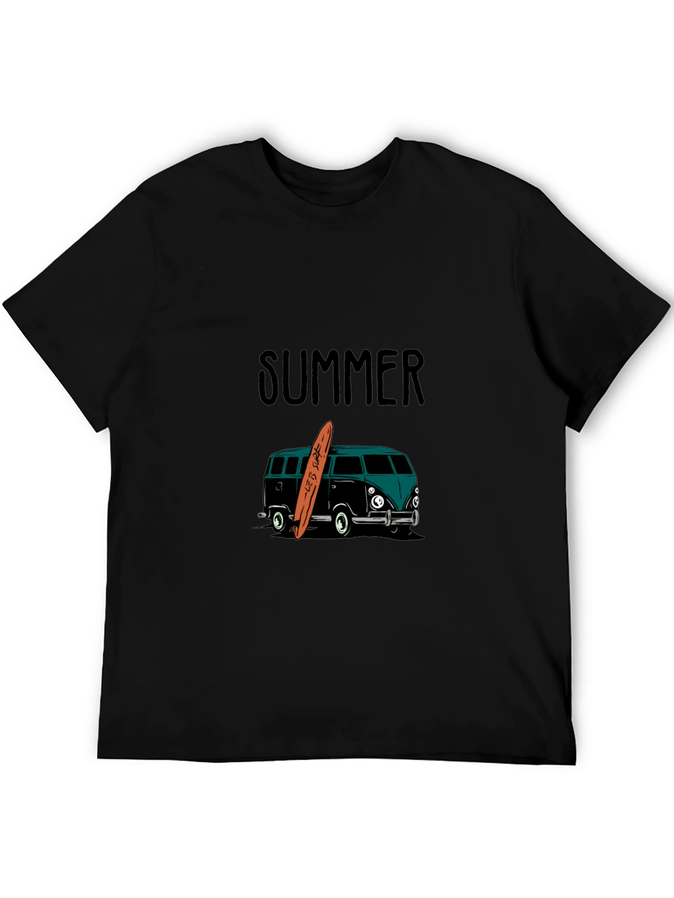 Summer Surf Van Graphic Tee - Black