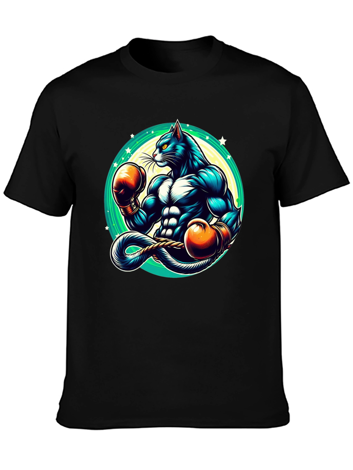 Boxing Cat Graphic Tee