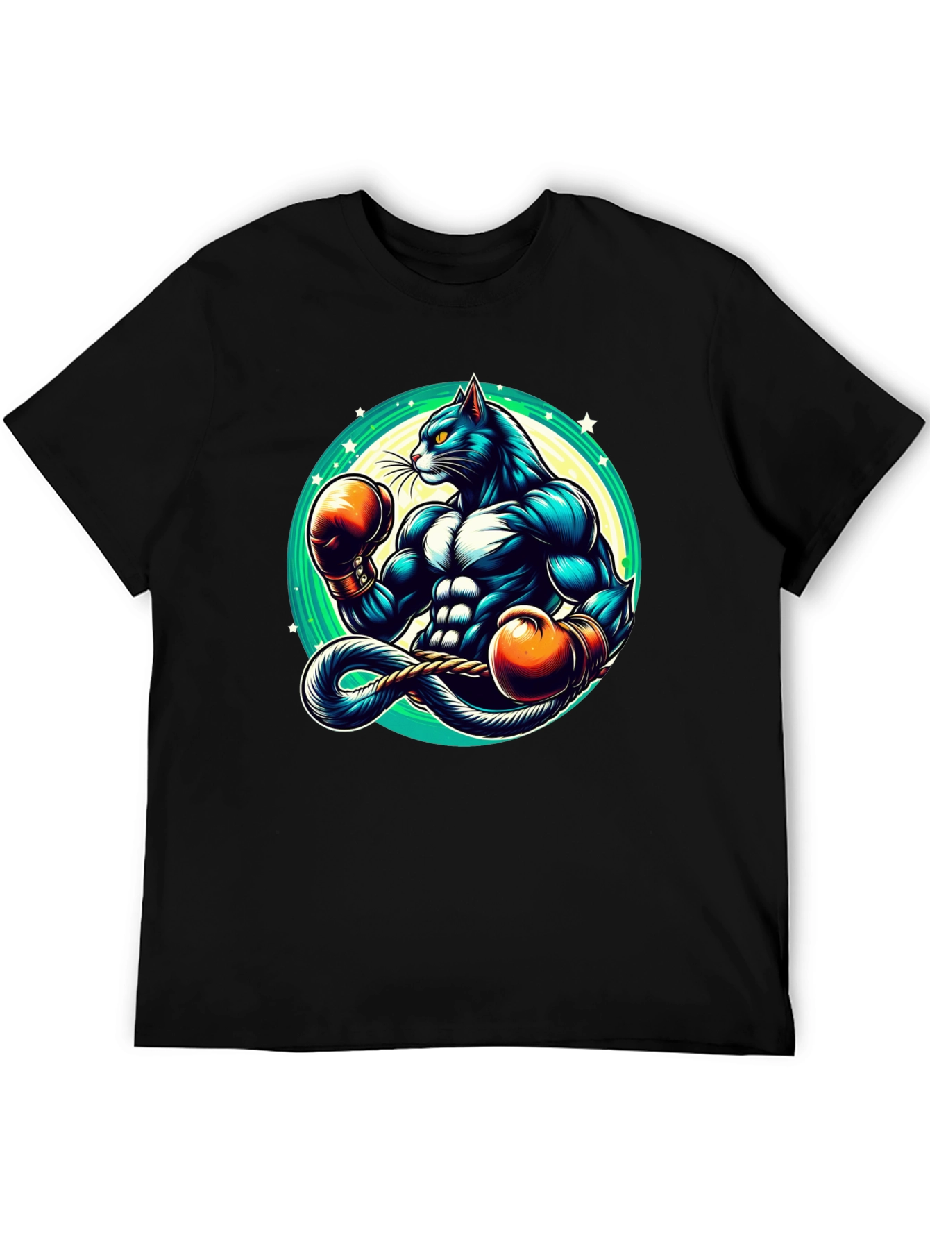 Boxing Cat Graphic Tee