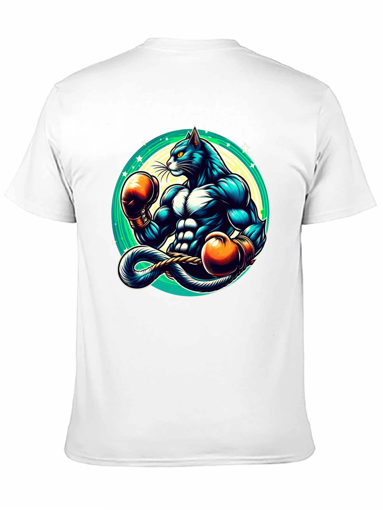 Boxing Cat Graphic Tee