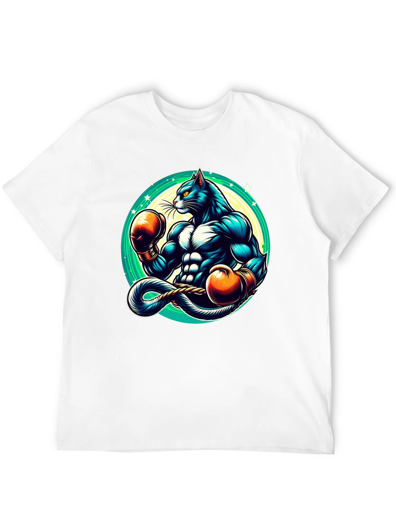 Boxing Cat Graphic Tee