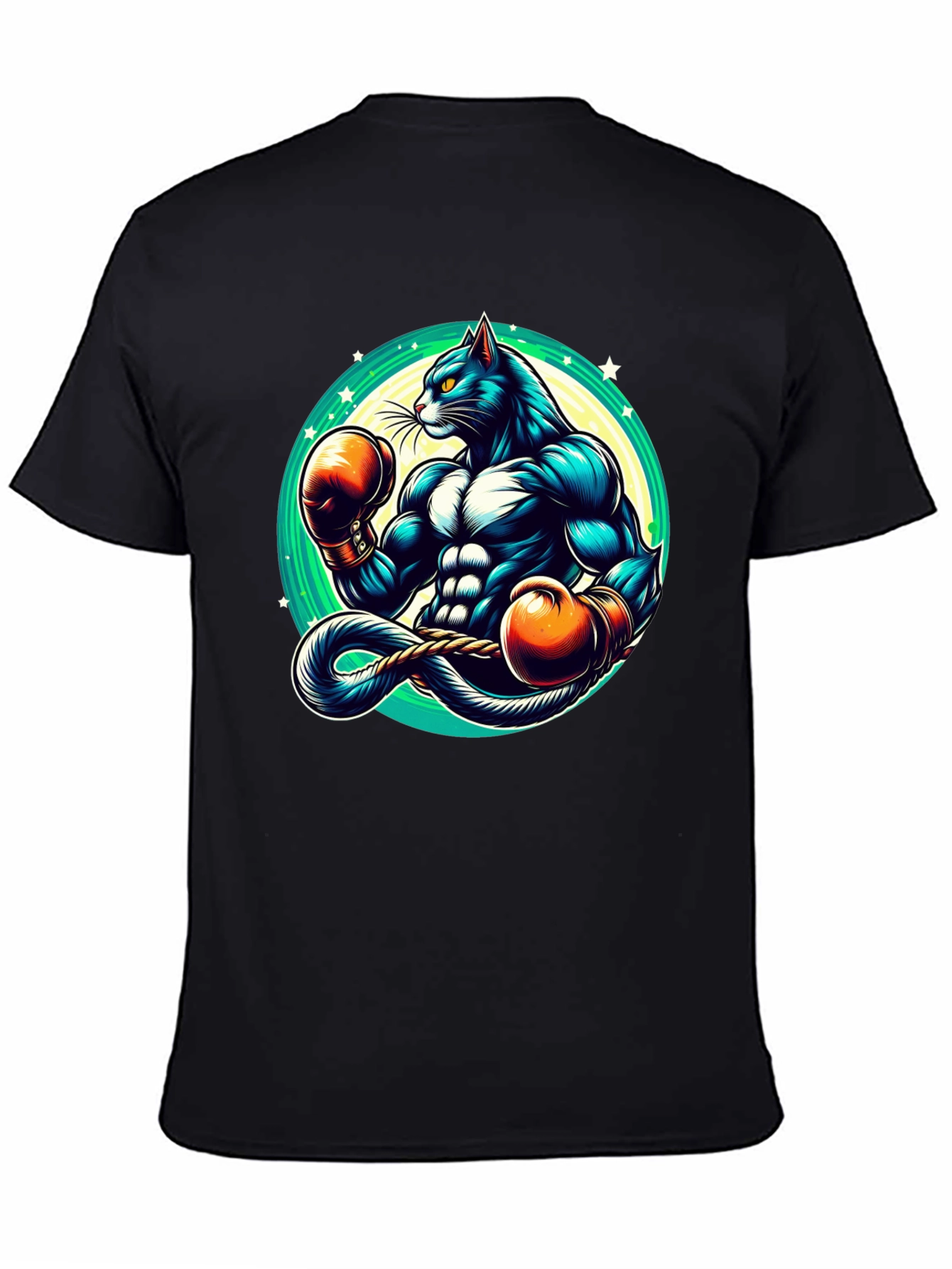 Boxing Cat Graphic Tee