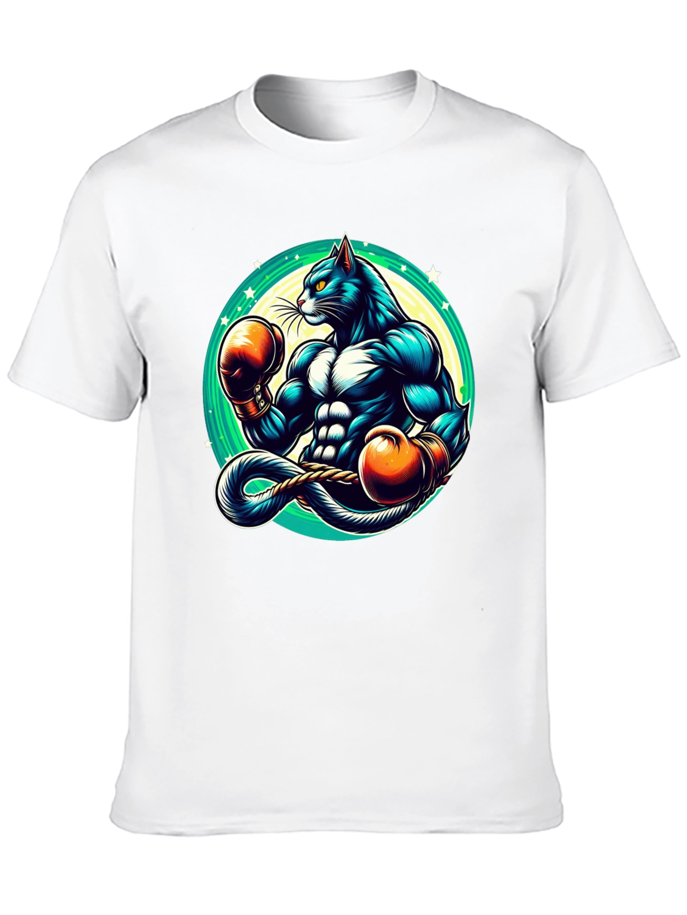 Boxing Cat Graphic Tee
