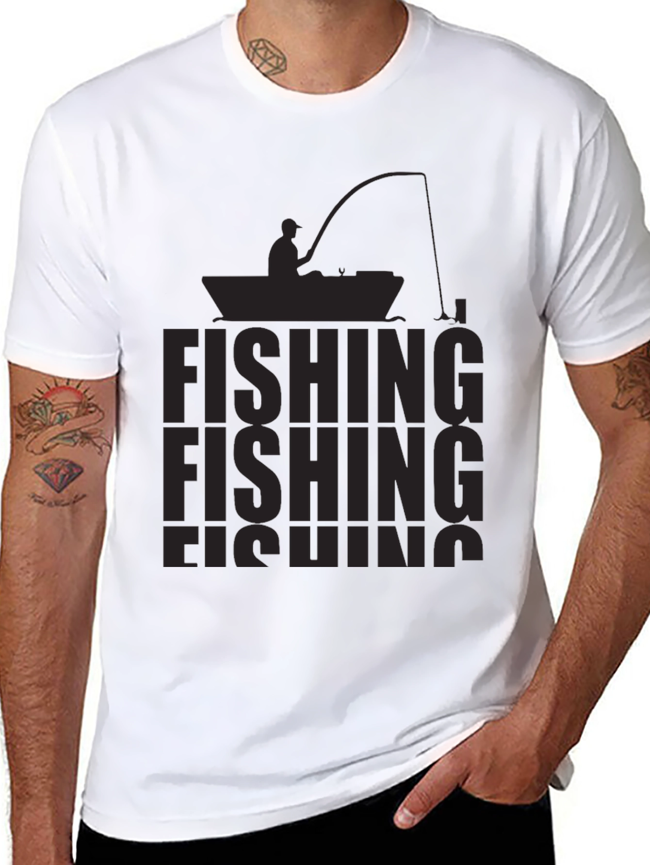 Fishing T-Shirt - Angler Boat Design