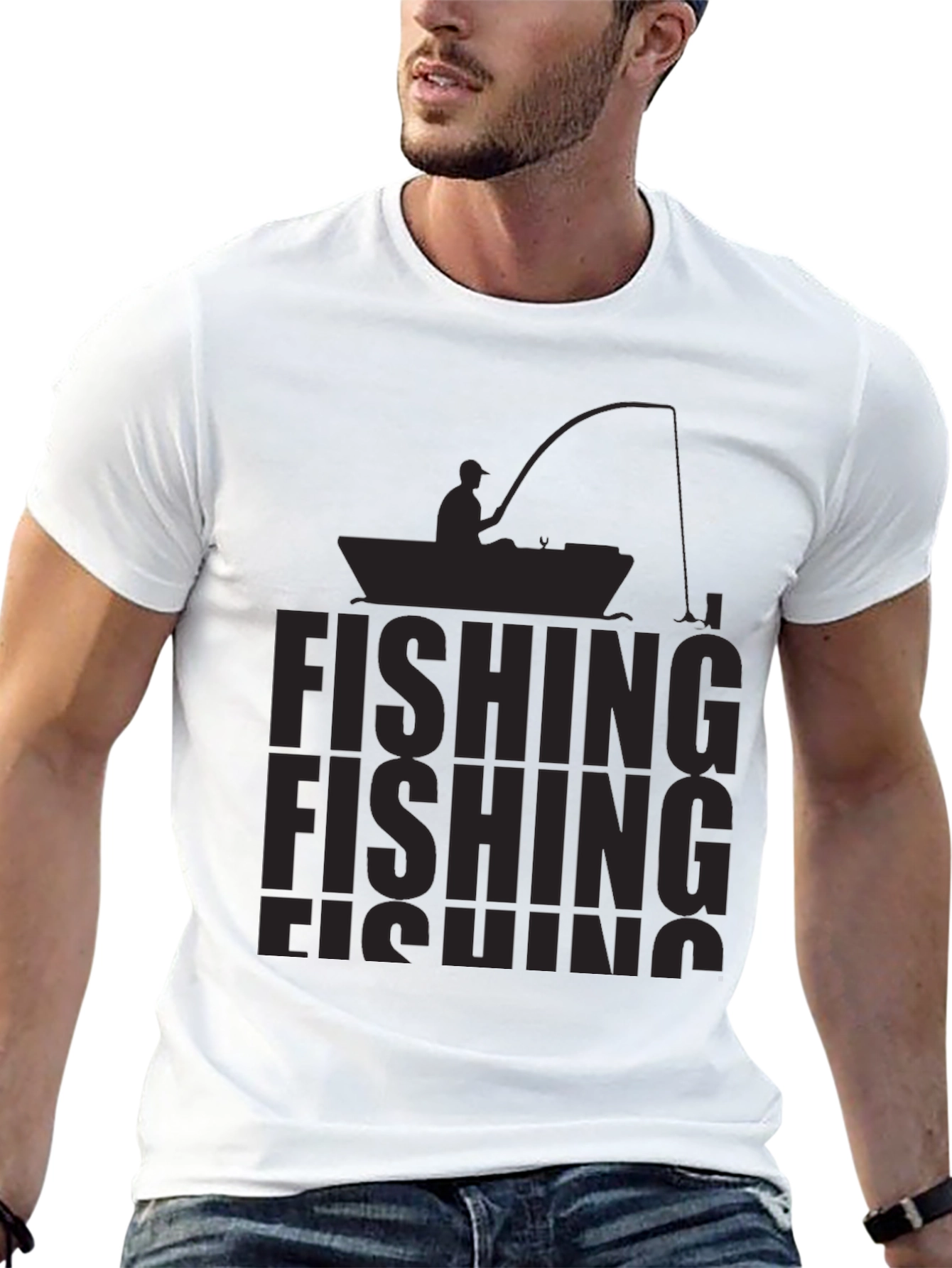 Fishing T-Shirt - Angler Boat Design