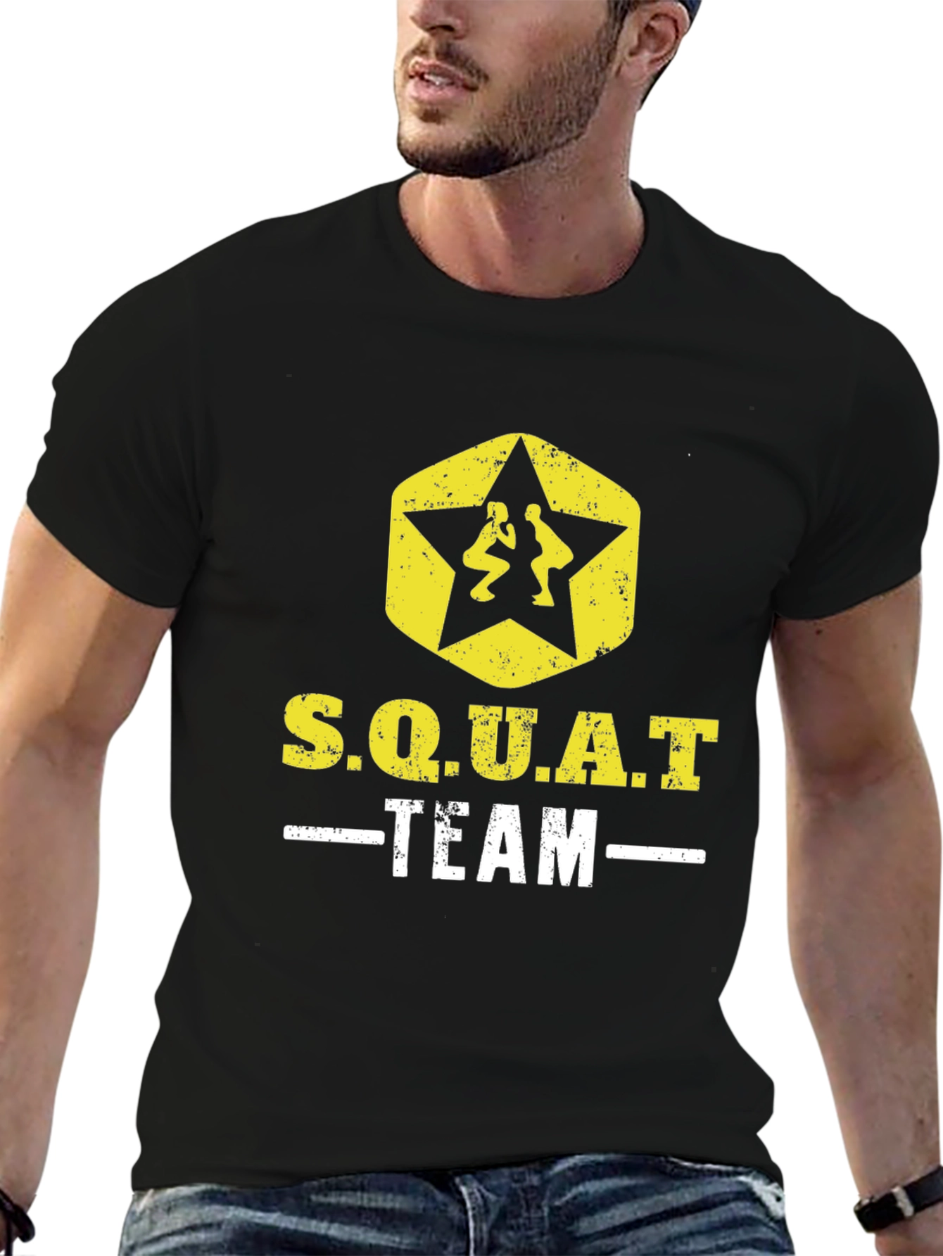 S.Q.U.A.T Team Wrestling Graphic T-Shirt