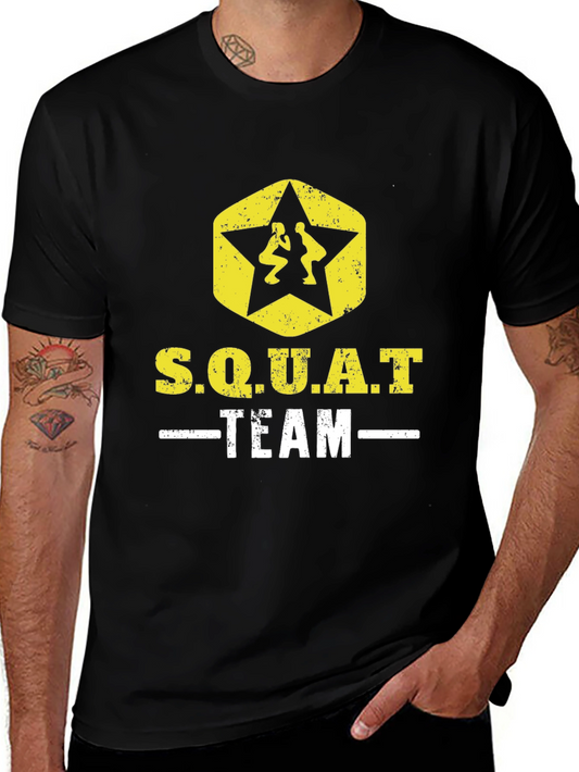 S.Q.U.A.T Team Wrestling Graphic T-Shirt