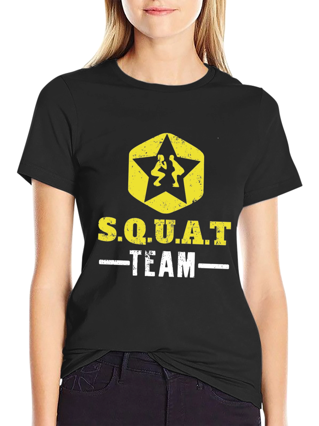 S.Q.U.A.T Team Wrestling Graphic T-Shirt