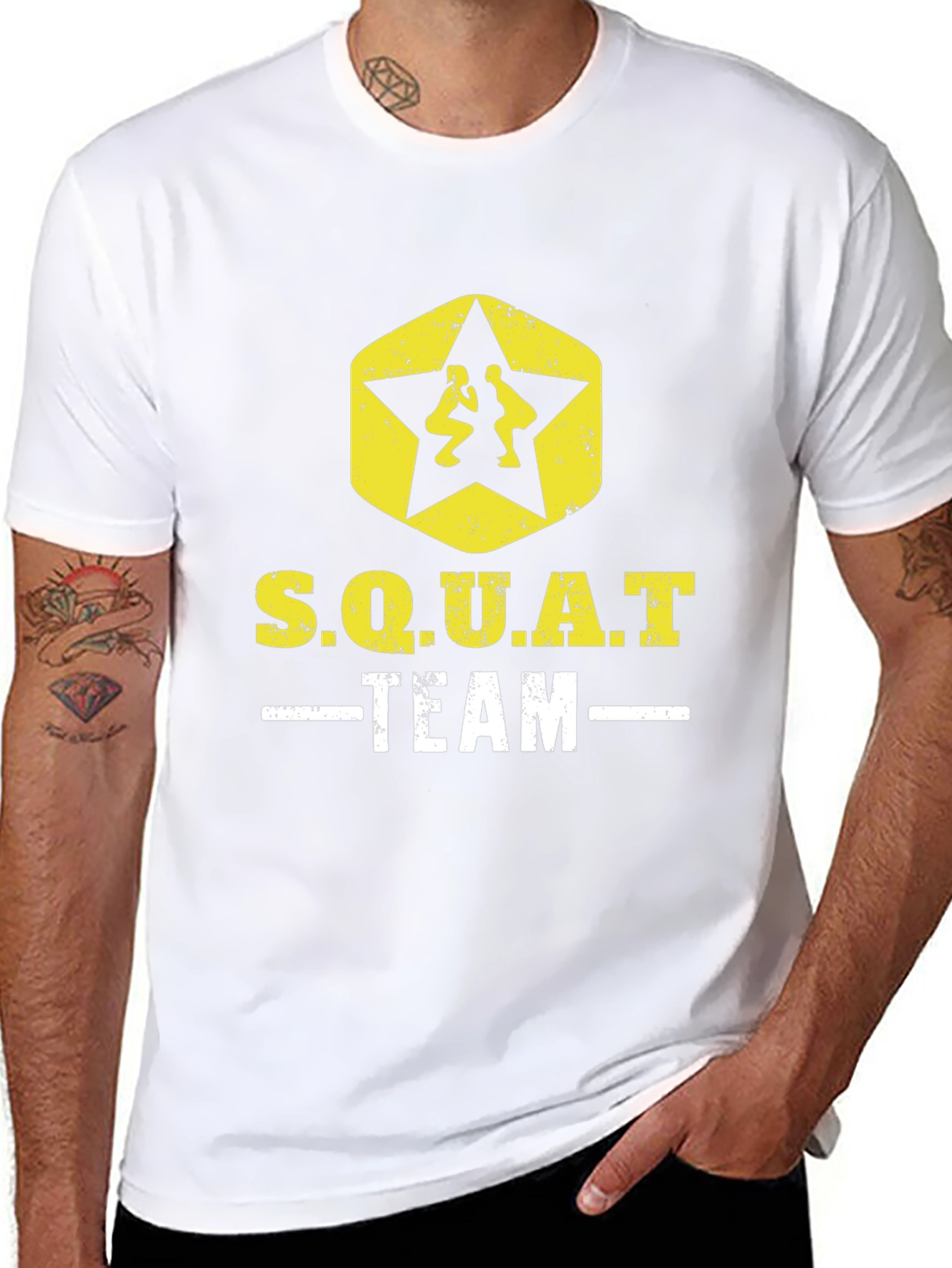 S.Q.U.A.T Team Wrestling Graphic T-Shirt