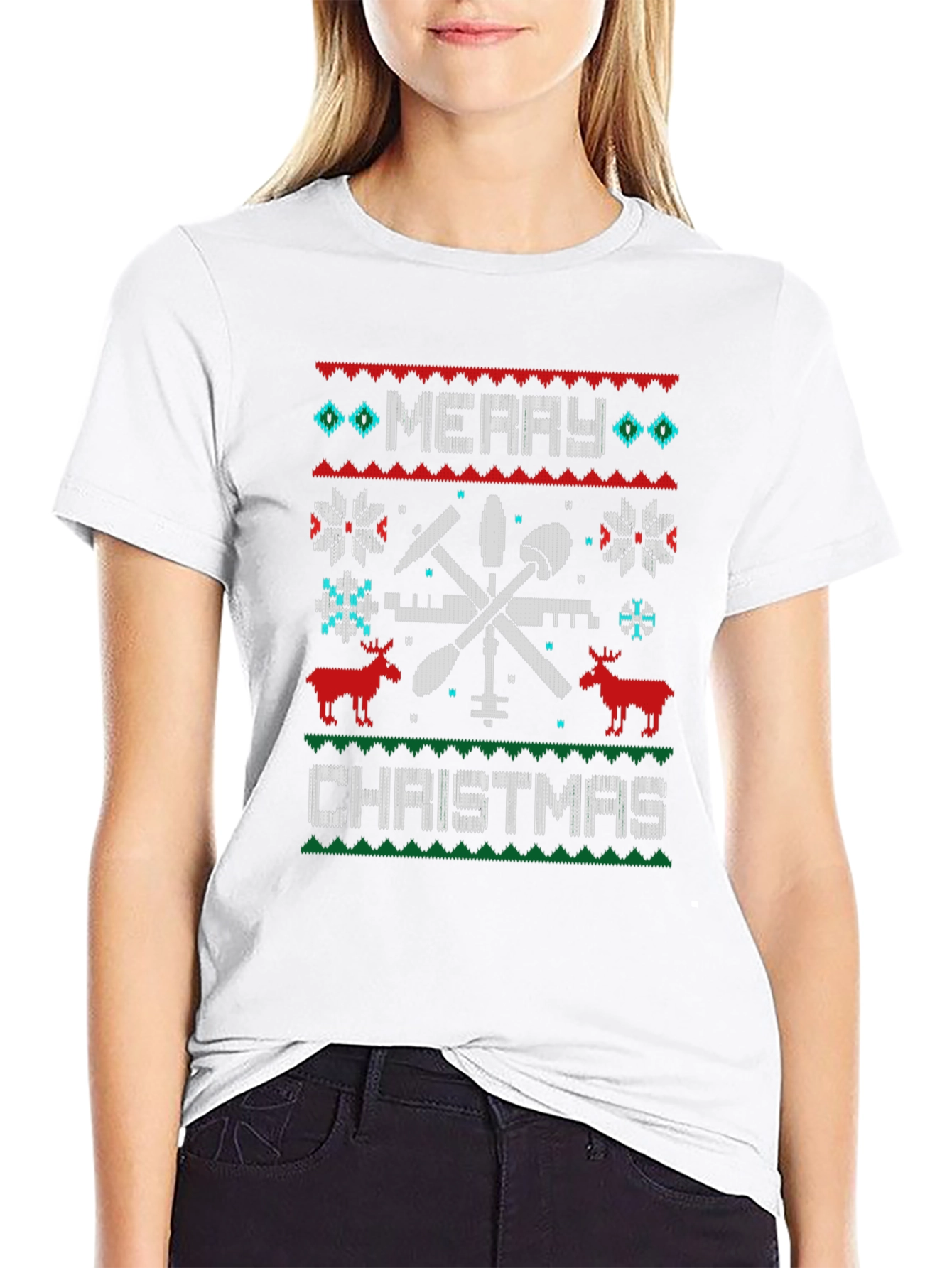 Merry Christmas Tooling Graphic Tee