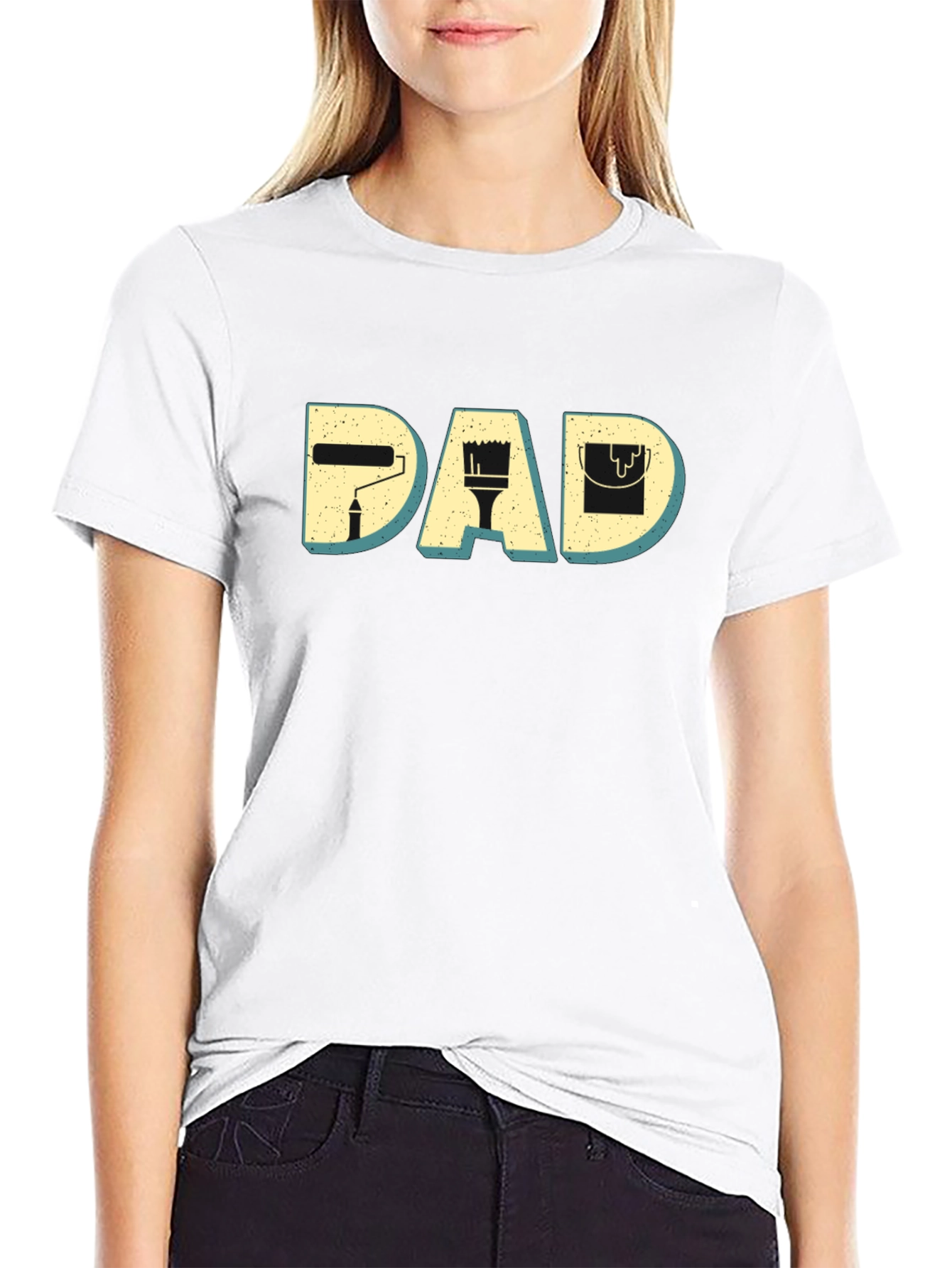 Painter Dad Graphic T-Shirt - Mens Crew Neck Tee