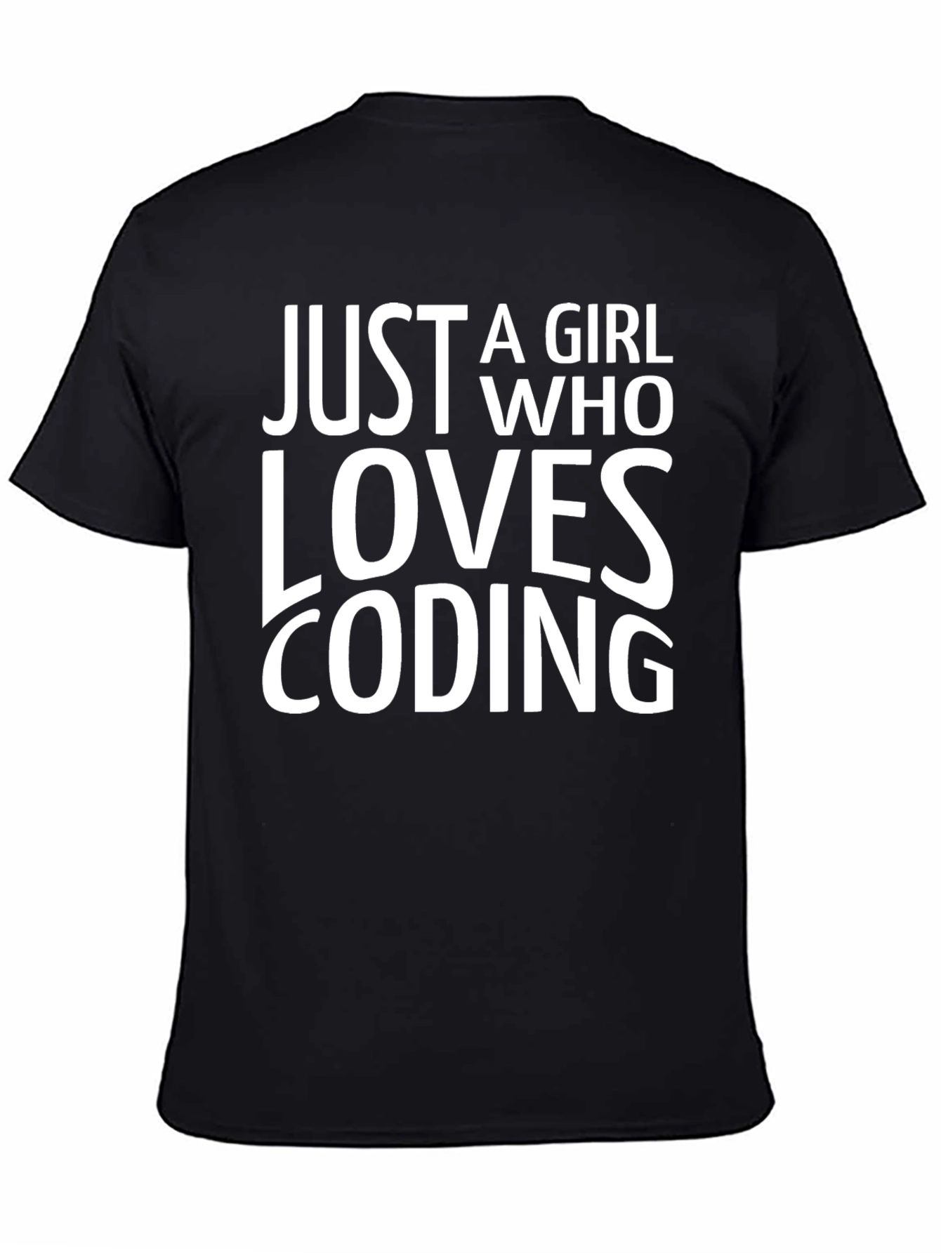 Just A Girl Who Loves Coding T-Shirt