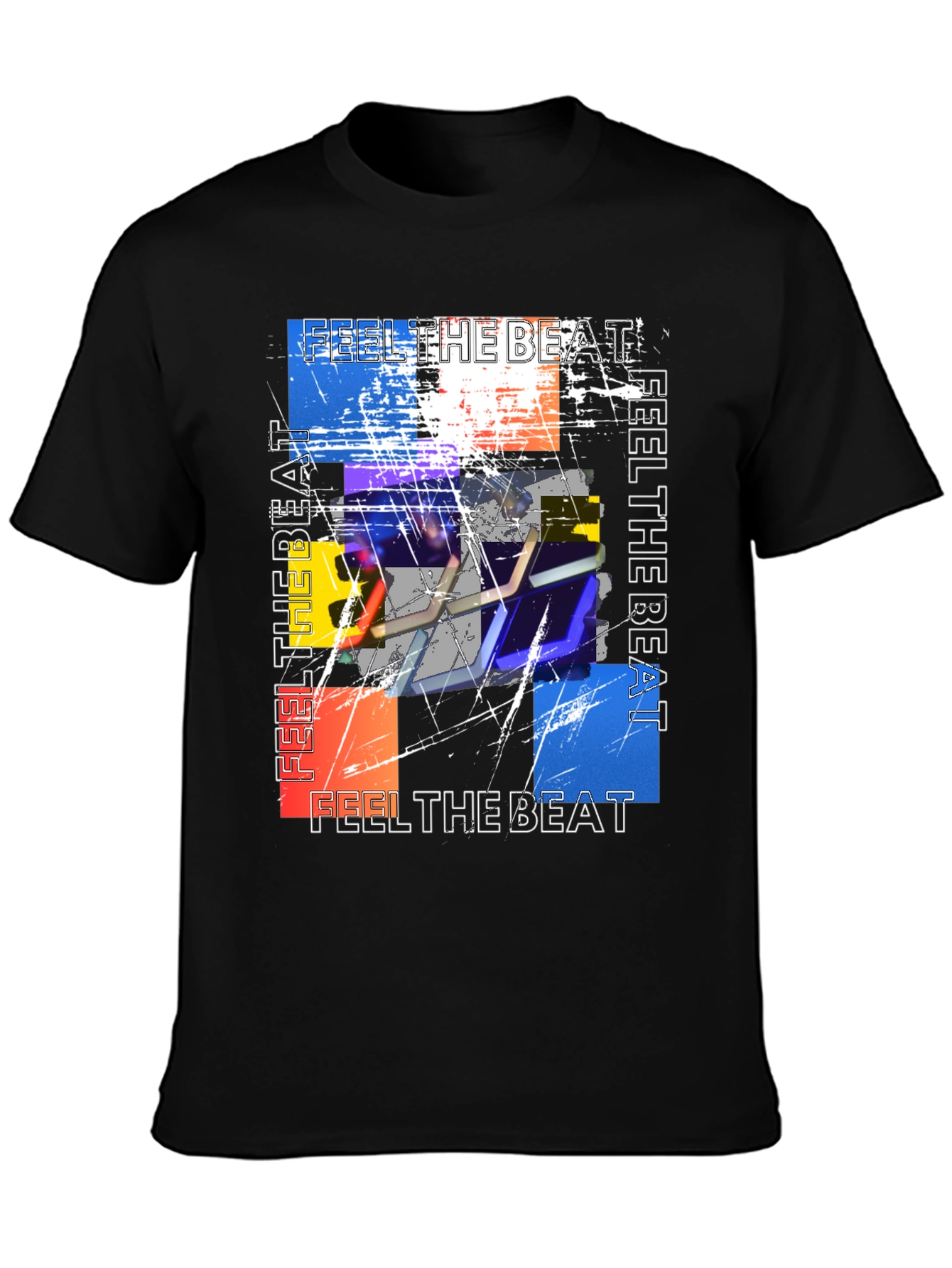 Feel the Beat Graphic Print T-Shirt