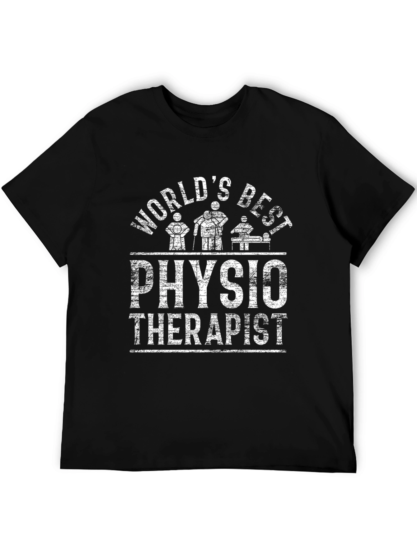 Worlds Best Physio Therapist Black T-Shirt