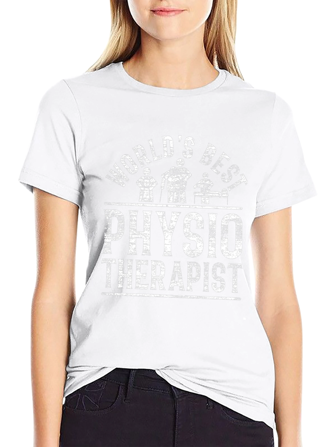 Worlds Best Physio Therapist Black T-Shirt