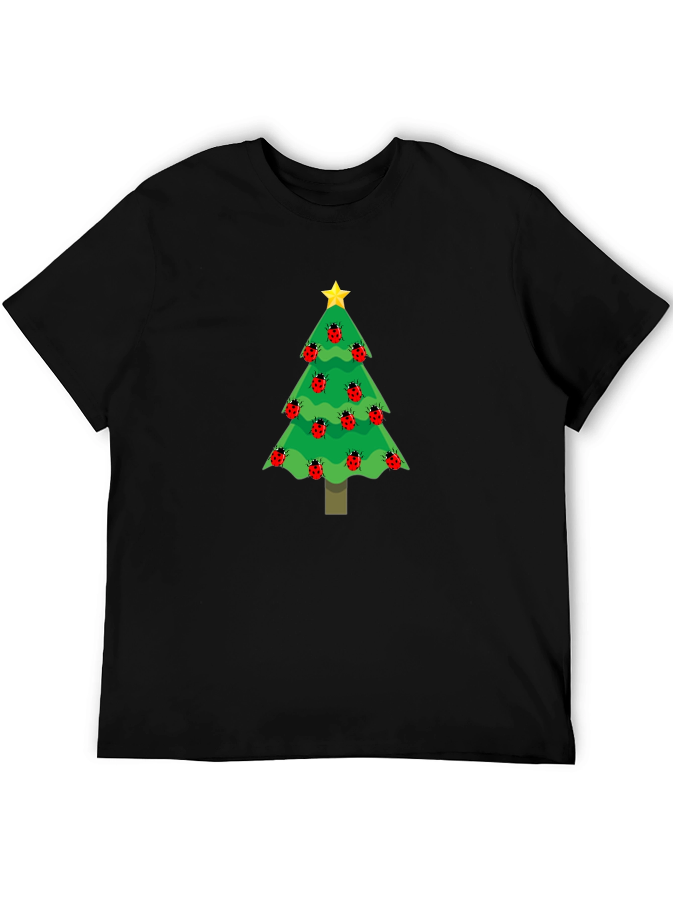 Christmas Tree Ladybug T-Shirt - Holiday Apparel