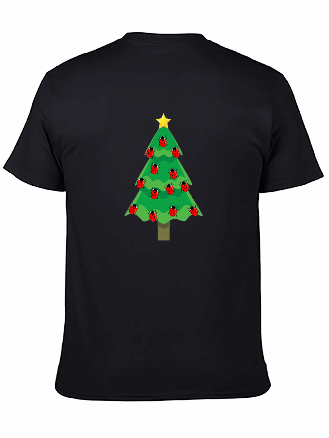 Christmas Tree Ladybug T-Shirt - Holiday Apparel