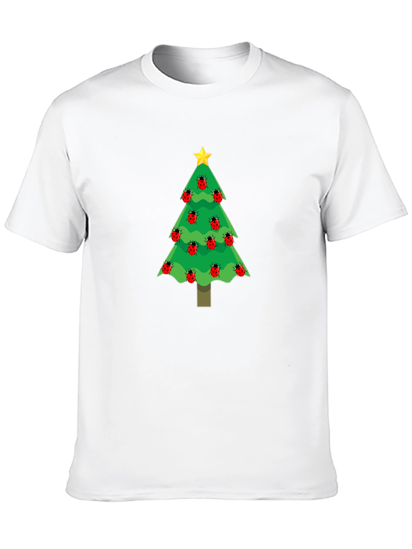Christmas Tree Ladybug T-Shirt - Holiday Apparel
