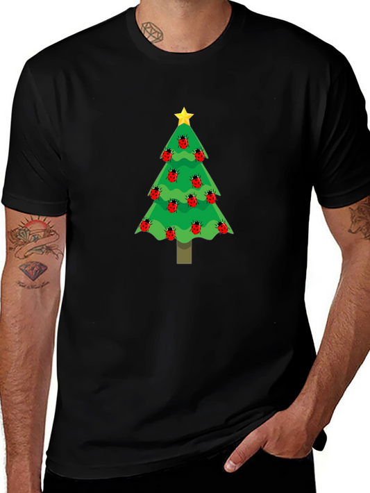Christmas Tree Ladybug T-Shirt - Holiday Apparel