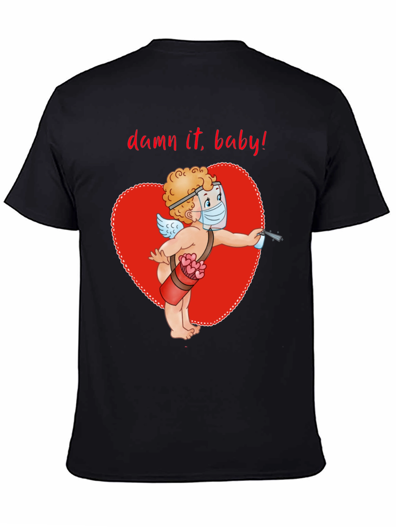 Quarantine Cupid T-Shirt Valentines Day Shirt