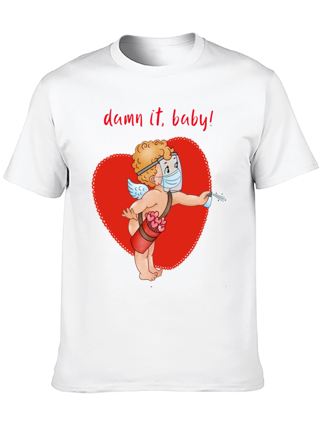 Quarantine Cupid T-Shirt Valentines Day Shirt