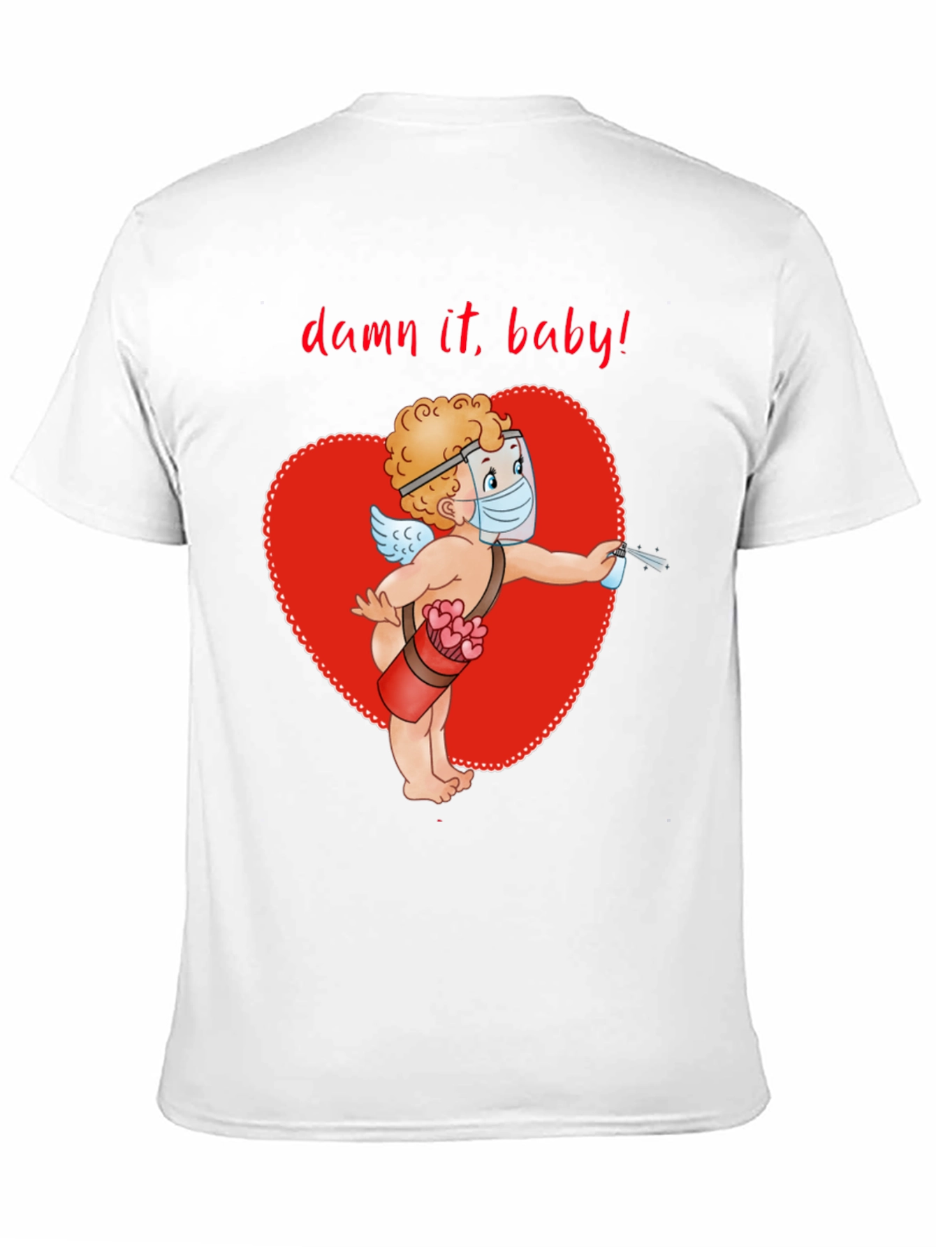 Quarantine Cupid T-Shirt Valentines Day Shirt