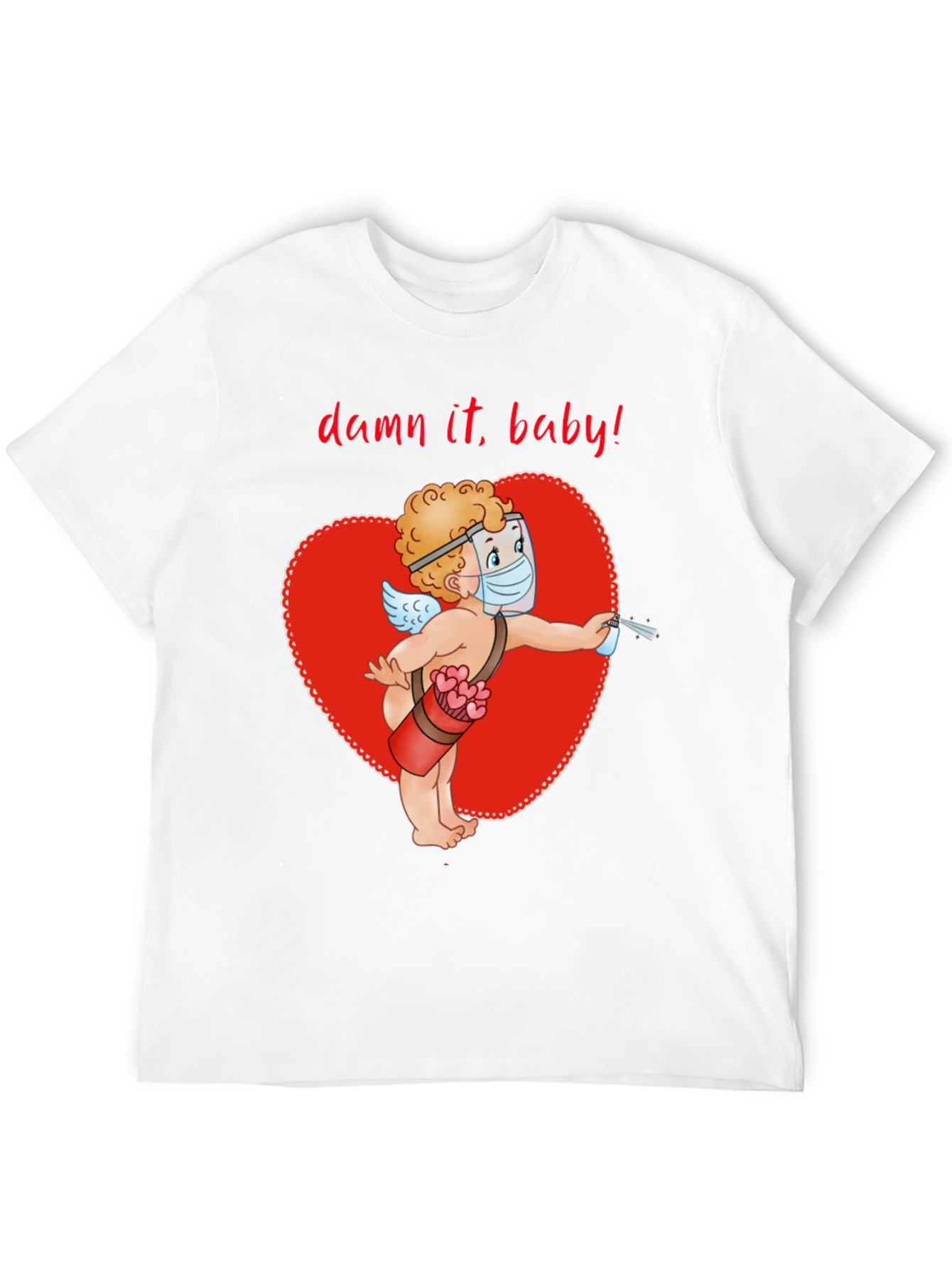 Quarantine Cupid T-Shirt Valentines Day Shirt