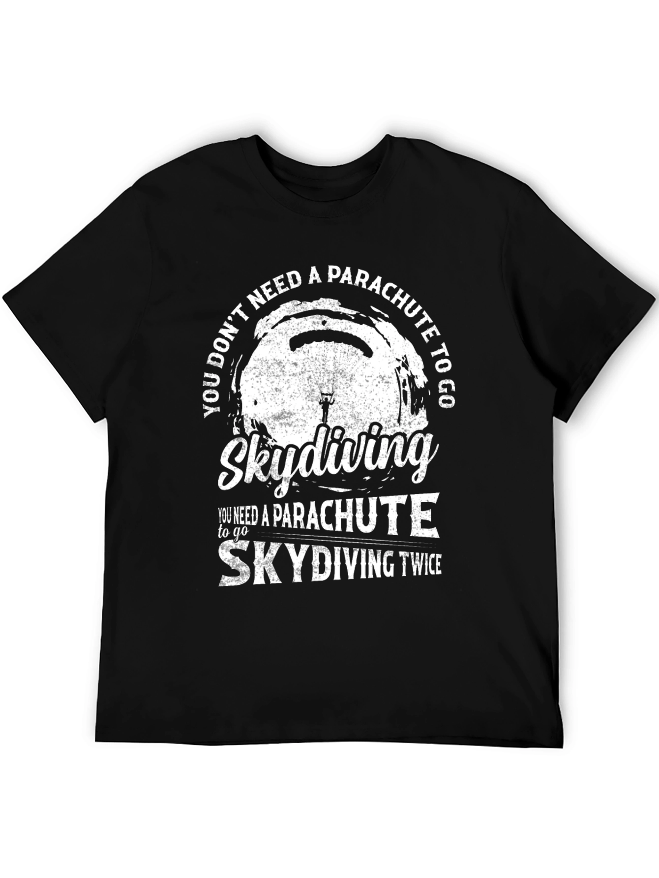 Skydiving Twice Graphic T-Shirt