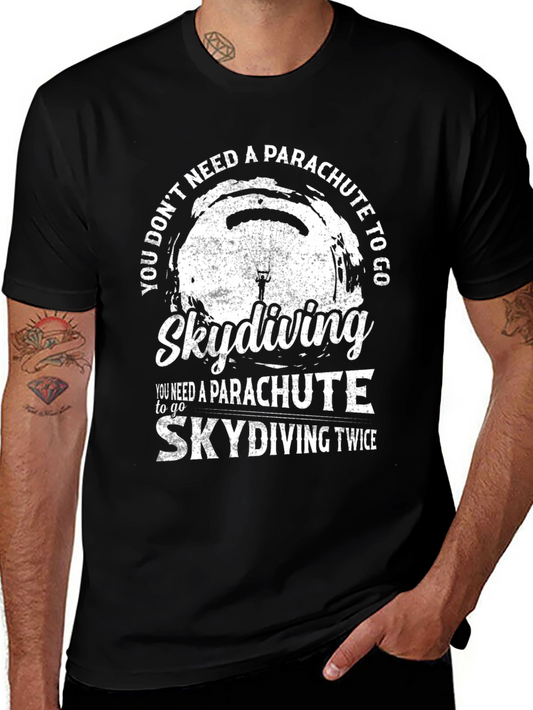Skydiving Twice Graphic T-Shirt