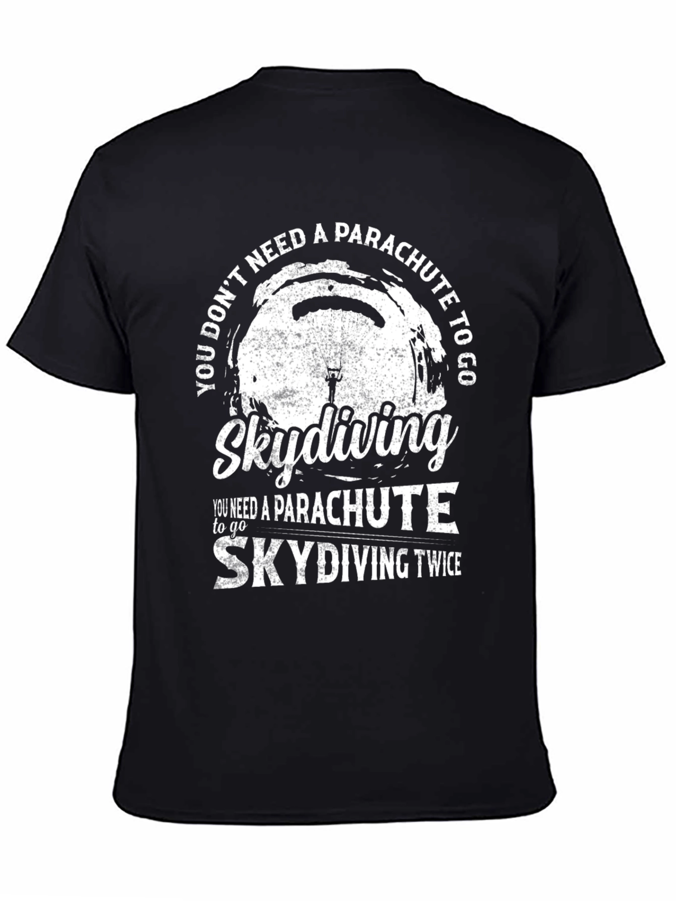 Skydiving Twice Graphic T-Shirt
