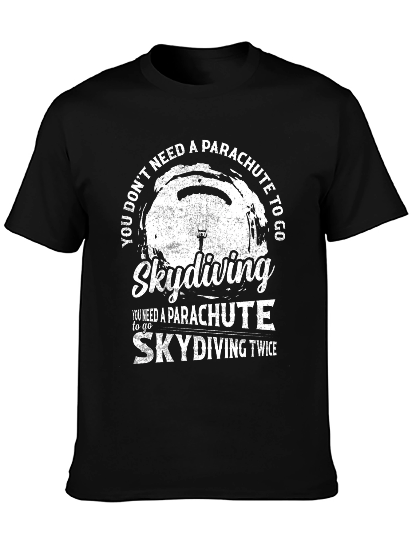 Skydiving Twice Graphic T-Shirt