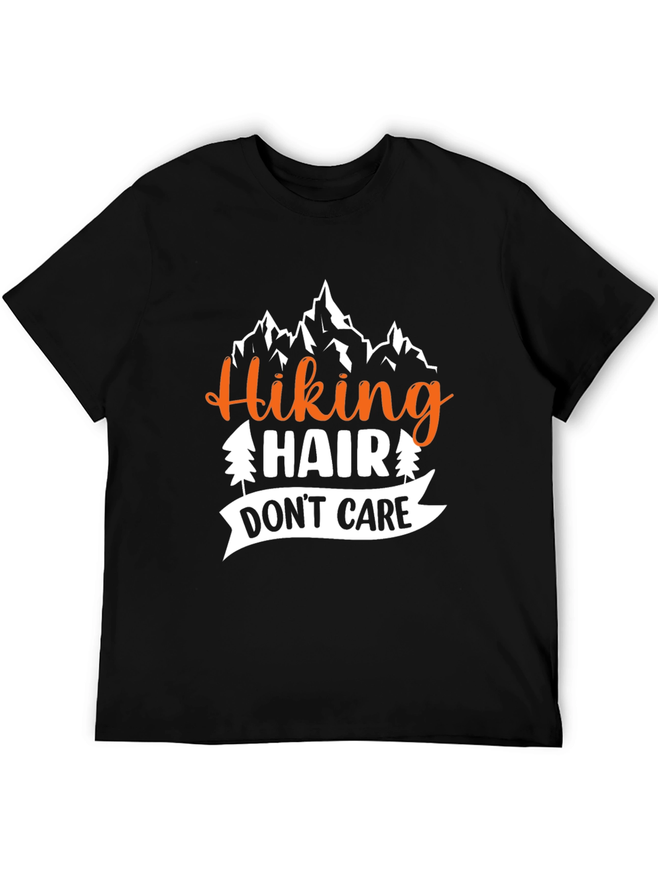 Hiking Hair Dont Care Graphic T-Shirt