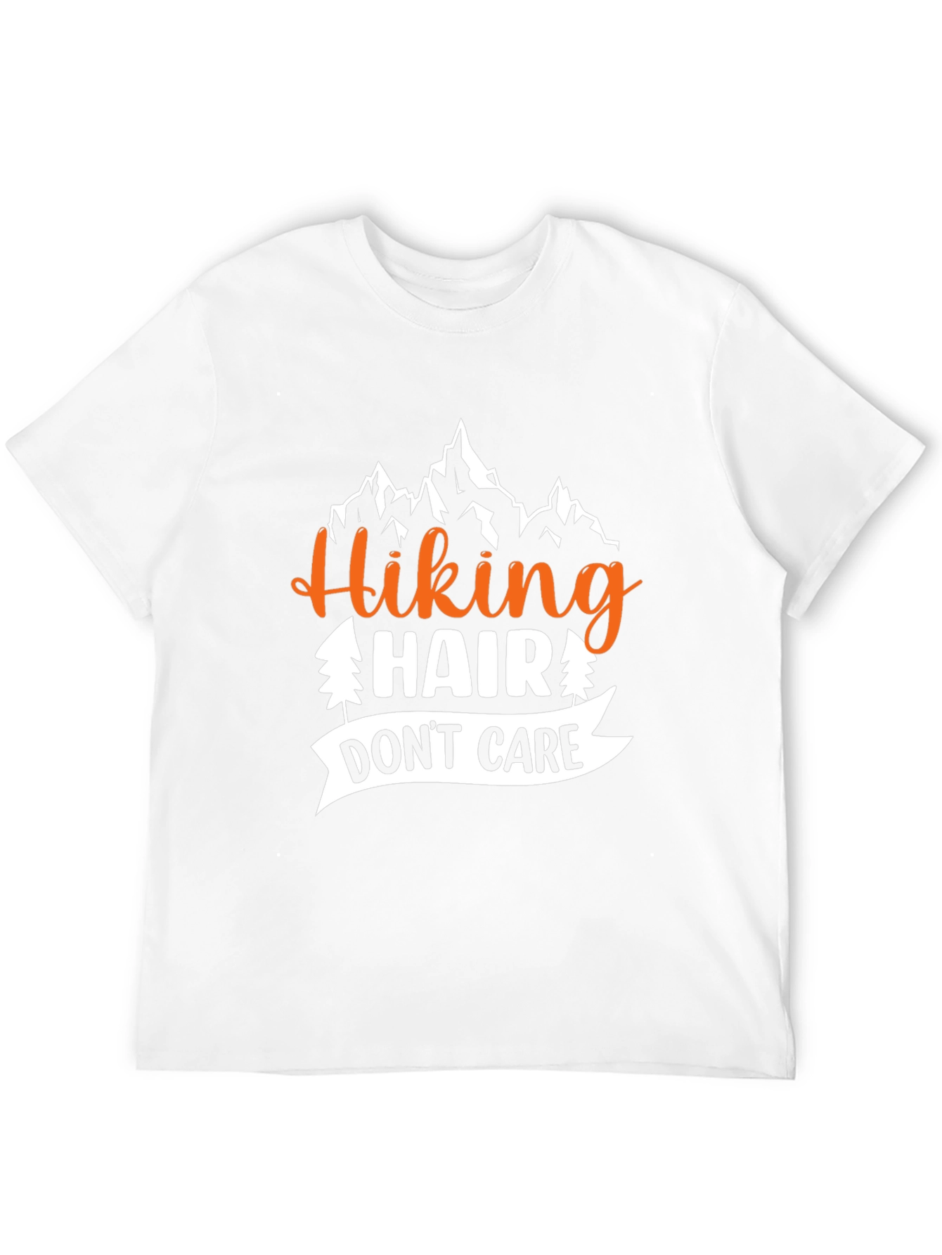 Hiking Hair Dont Care Graphic T-Shirt