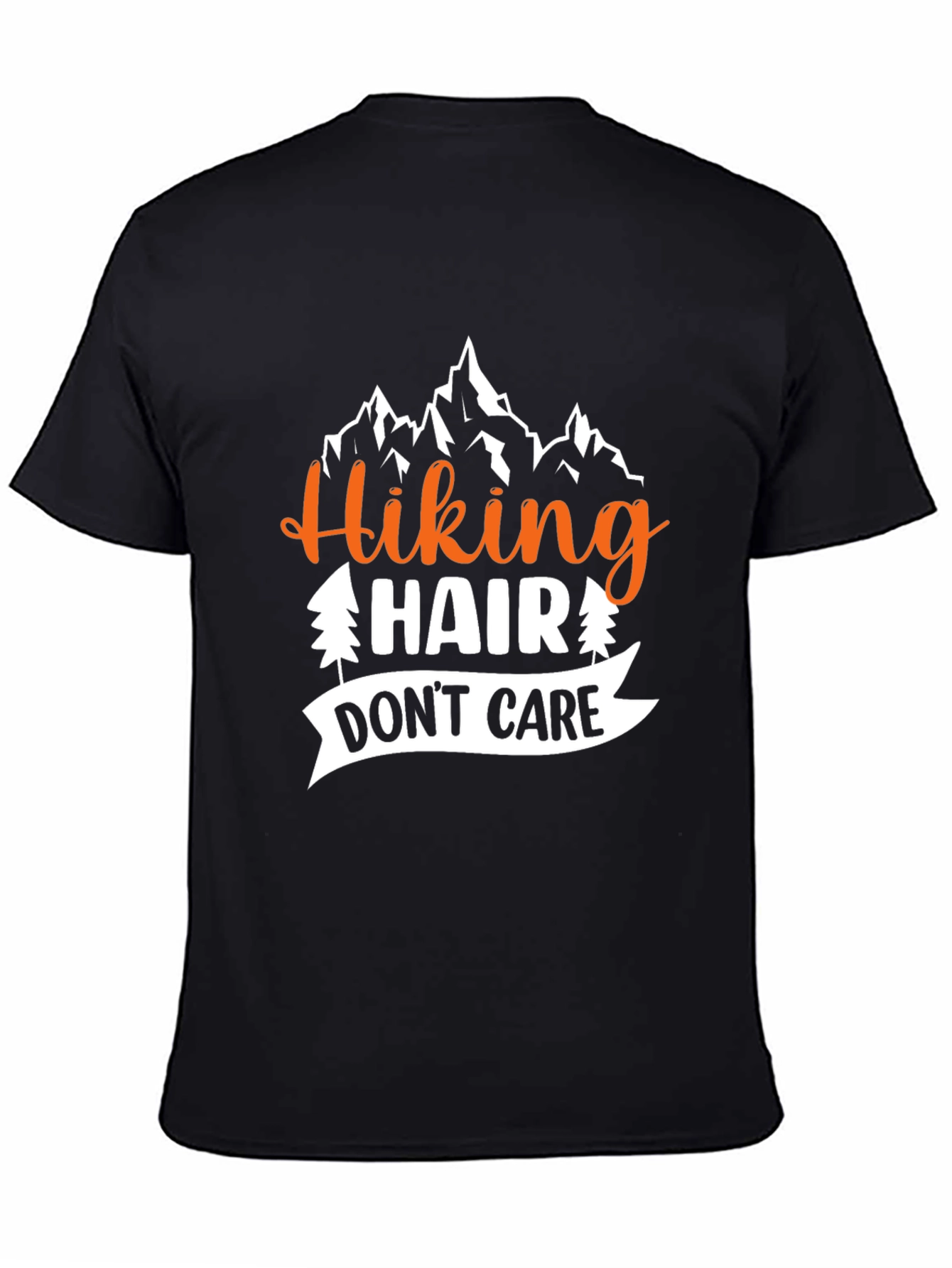 Hiking Hair Dont Care Graphic T-Shirt