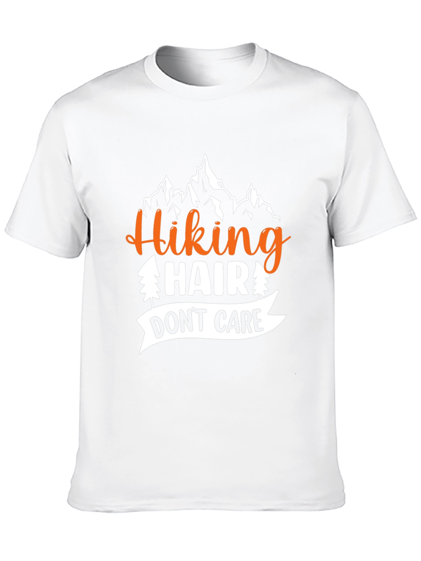 Hiking Hair Dont Care Graphic T-Shirt