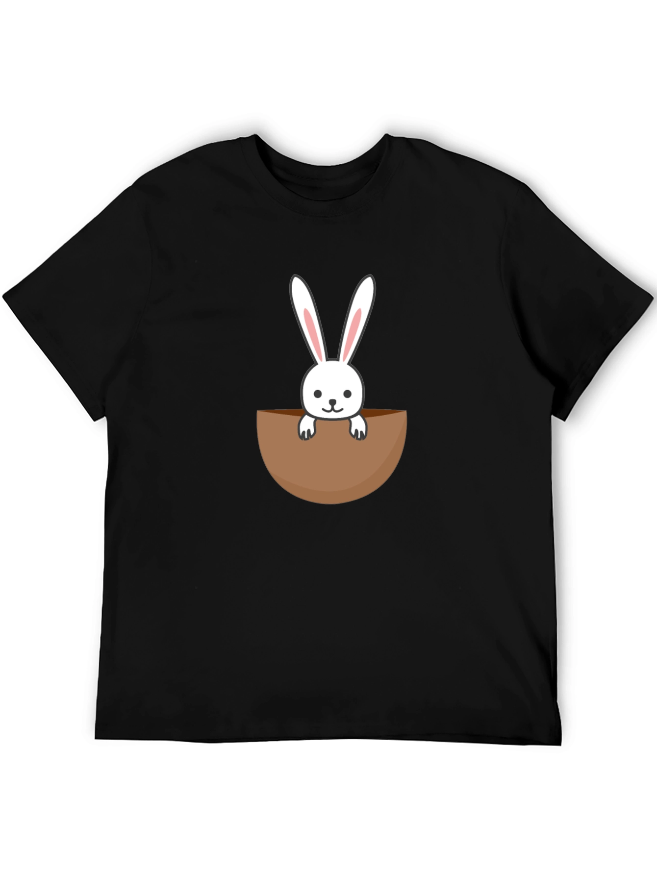 Bunny Pocket Graphic Tee - Cute Rabbit Shirt