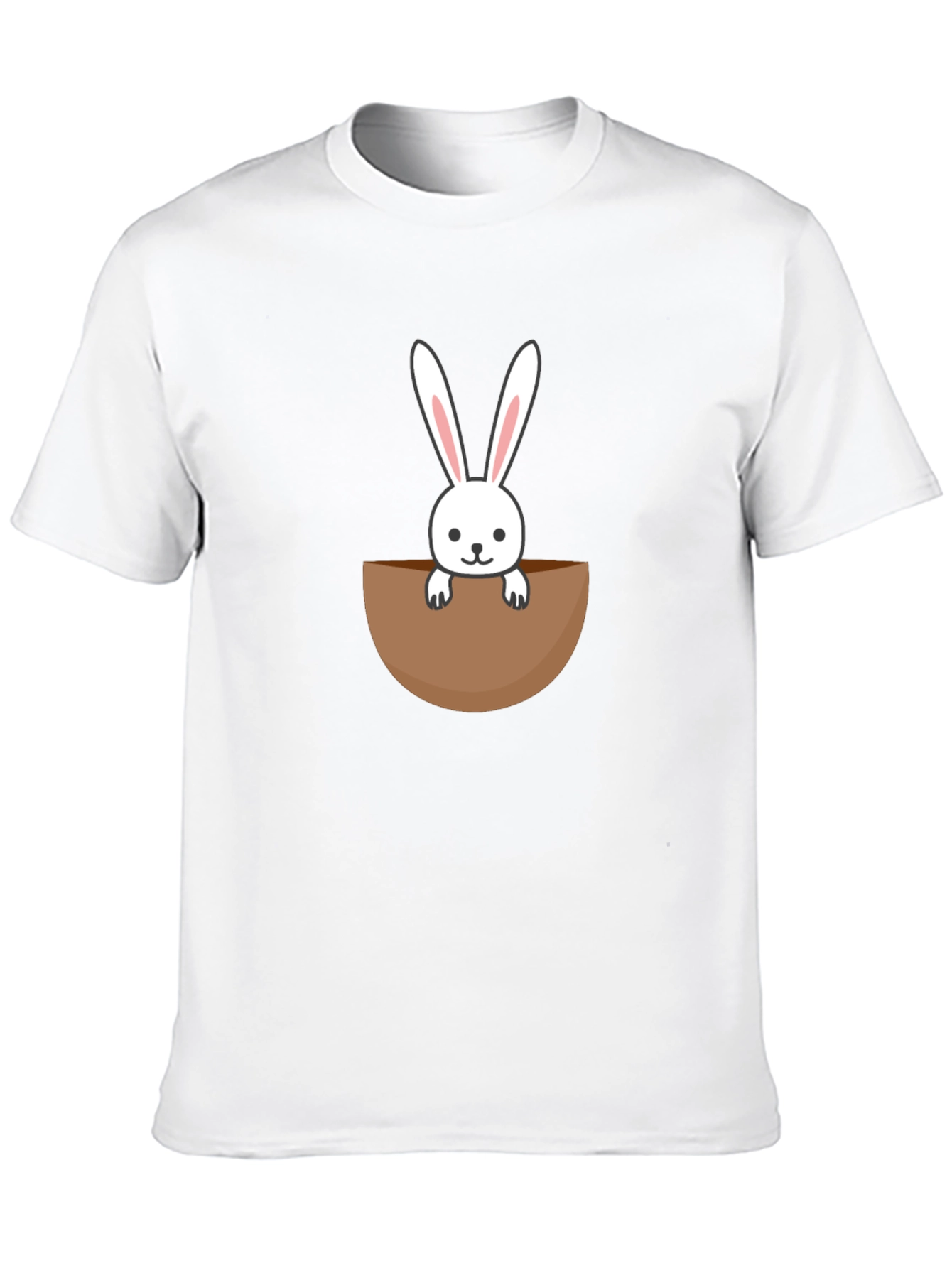 Bunny Pocket Graphic Tee - Cute Rabbit Shirt