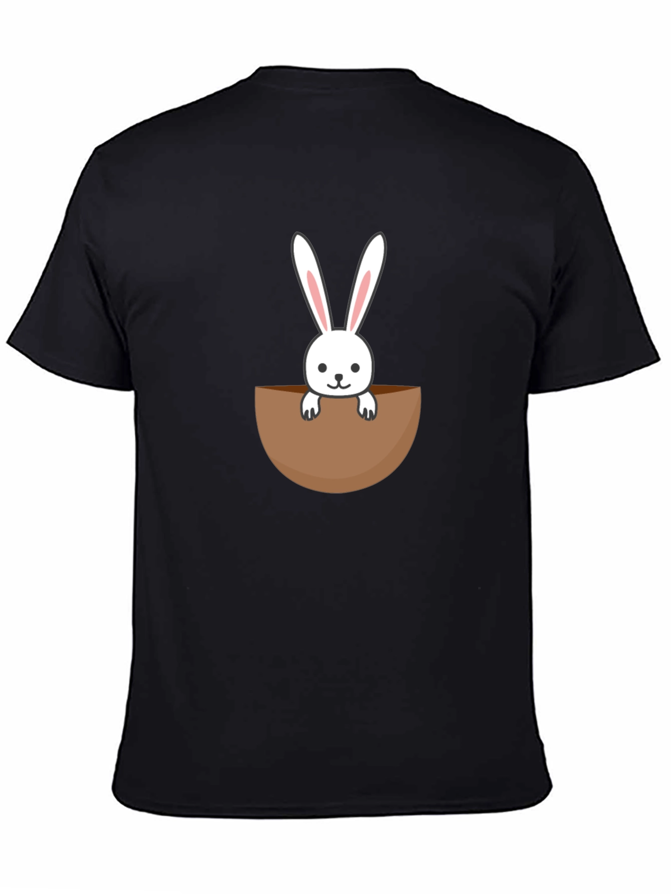 Bunny Pocket Graphic Tee - Cute Rabbit Shirt